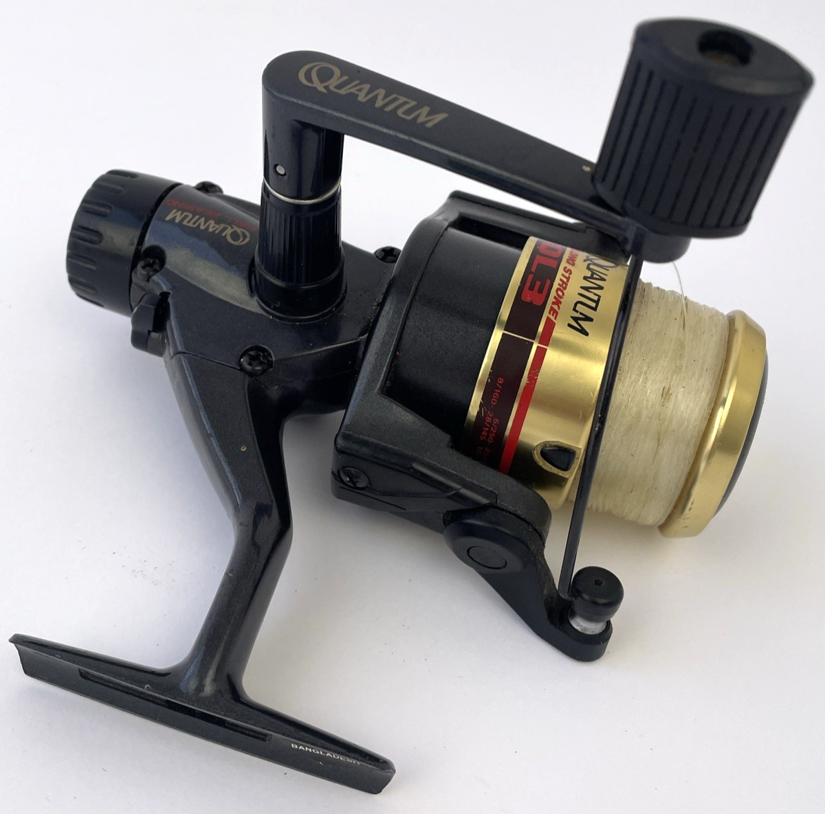 Quantum QL3 Vintage Long Strike Spinning Fishing Reel 1995 Brunswick - VGC