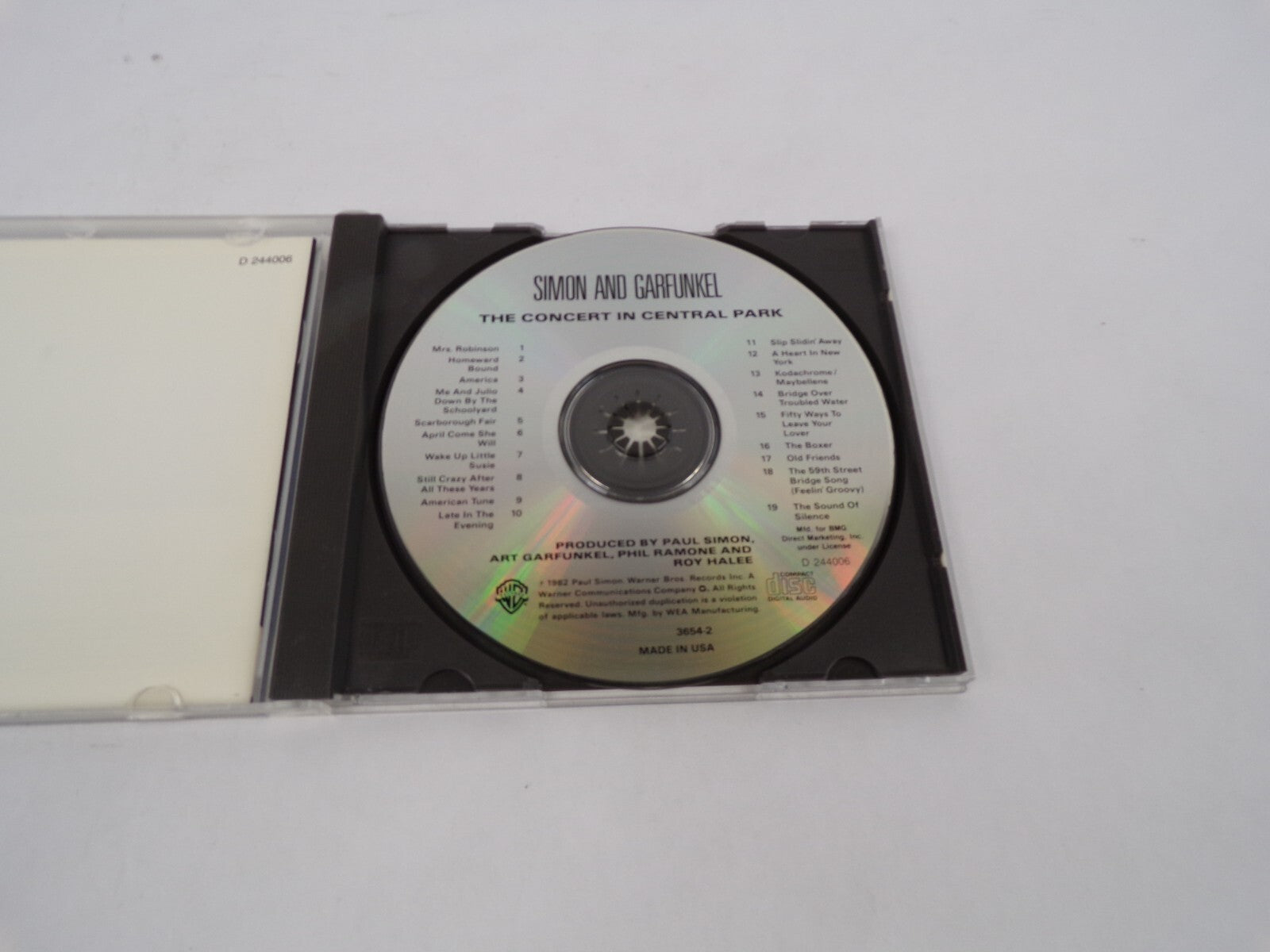 Simon And Garfunkel The Concert In Central Park Homeward Bound America CD#67