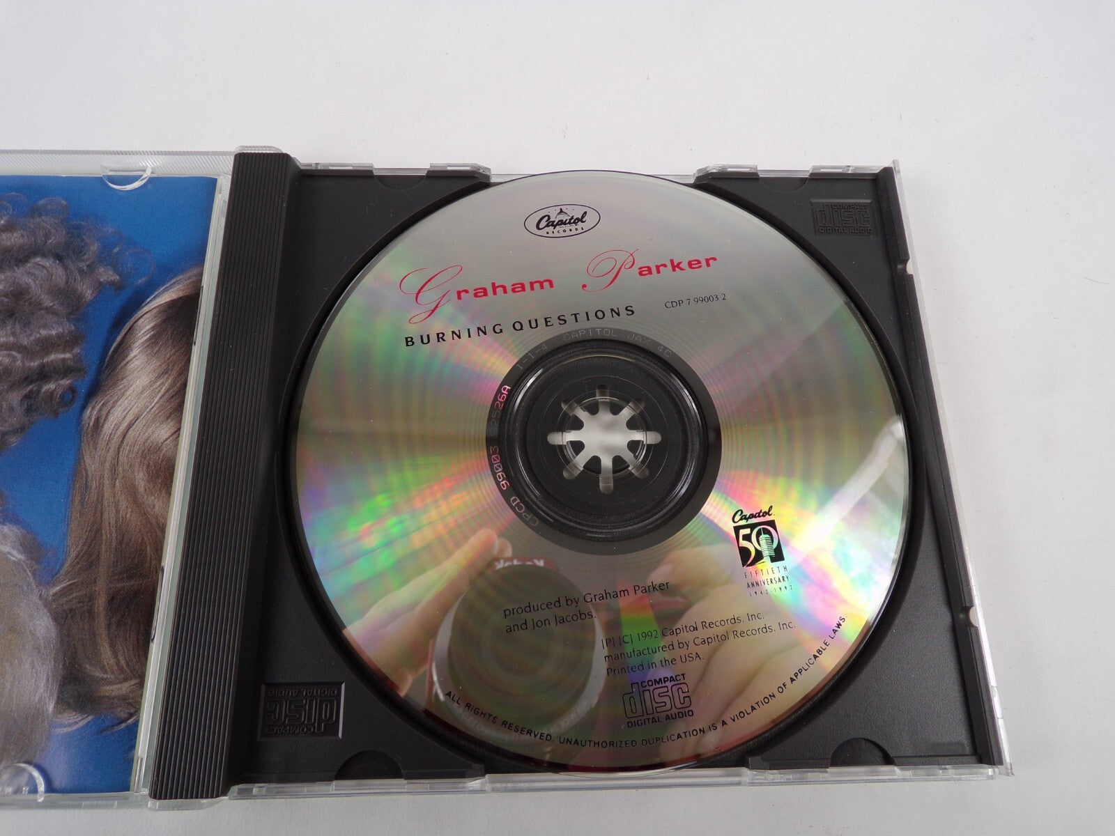 Graham Parker Burning Questions Release Me Long Stem Rose Oasis Mr. Tender CD#60