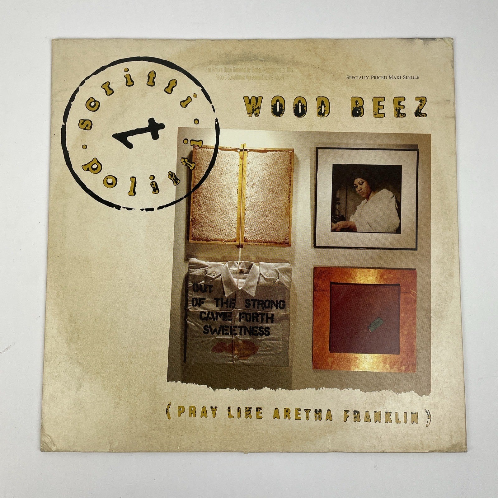SCRITTI POLITTI WOOD BEEZ (PRAY LIKE ARETHA FRANKLIN) LP Record 1984 45 RPM