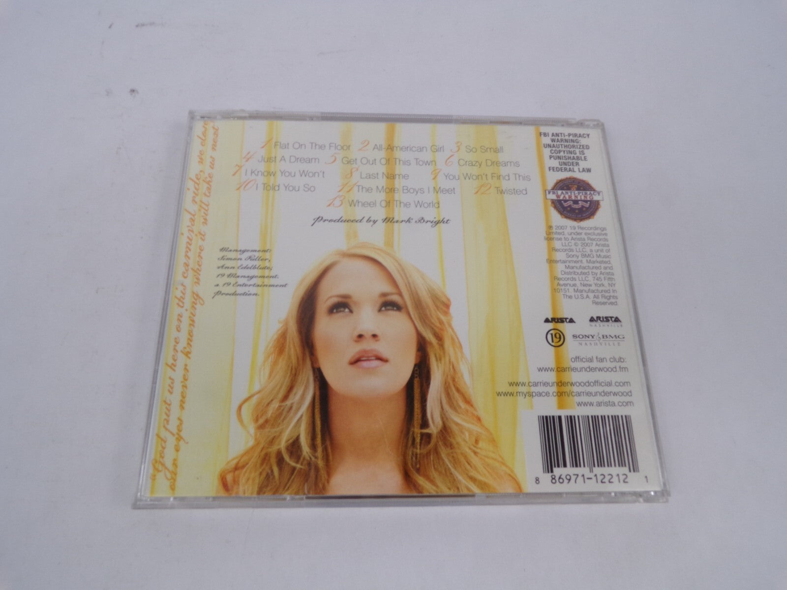 Carrie Underwood Carnival Ride Flat On The Floor Alt-American Girl So SmallCD#67