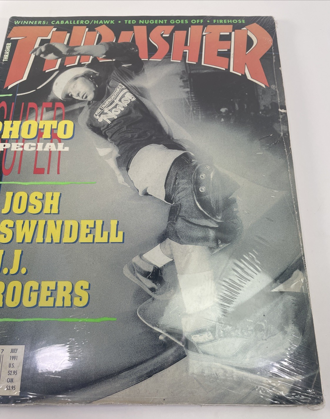 Thrasher Skateboard Magazine July 1991 Steve Caballero Cover Skateboarding - VGC