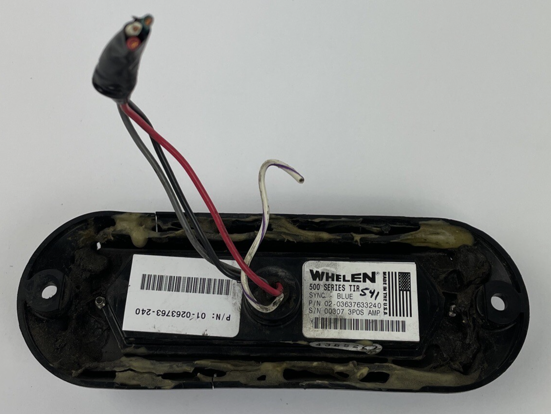 Whelen 500 series blue TIR LED warning light 12V emergency vehicle signal light