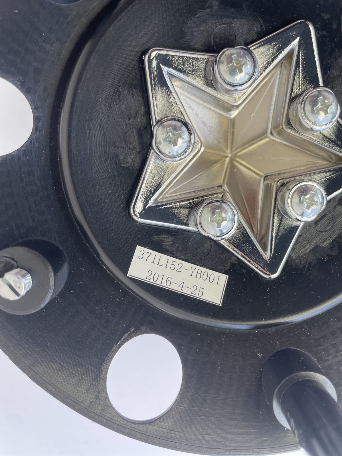 RockStar KMC XD775 Wheel Center Cap Matte Black Chrome Star 1000775B (1 CAP) NEW