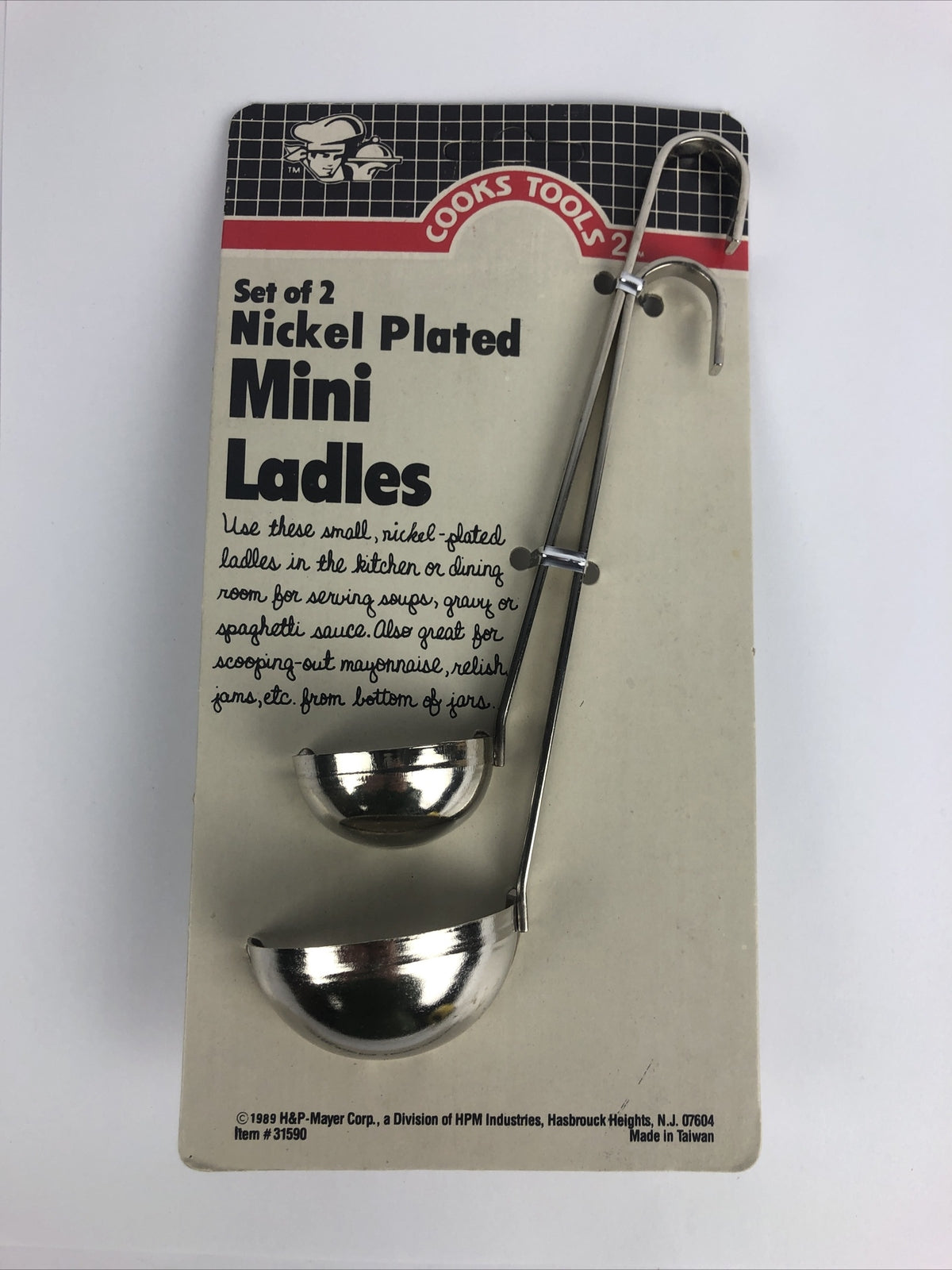 Cooks Tools Set Of 2 Nickel Plated Mini Ladle Ladles Made In Taiwan * Free Ship