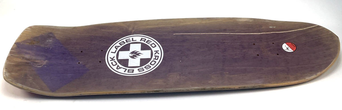 Vintage Black Label Skateboards RED KROSS Duane Peters Skateboard USA MADE NOS