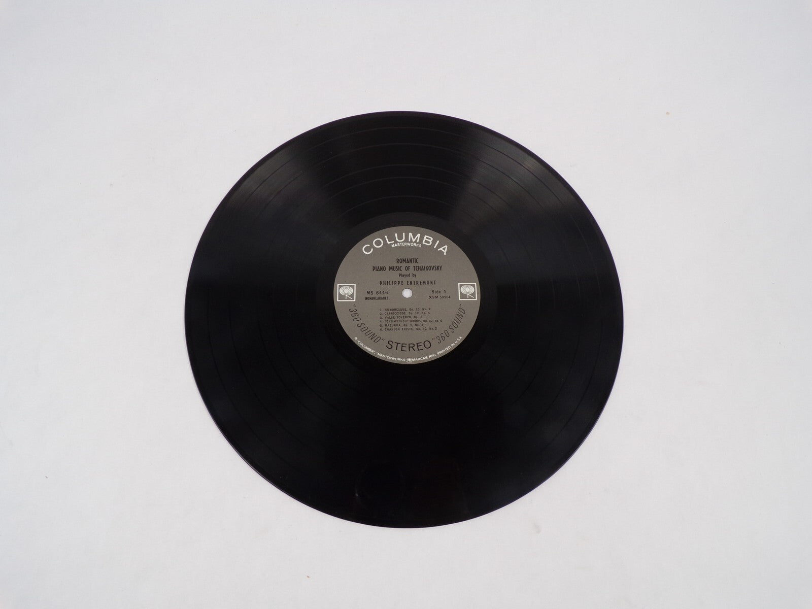 Romantic Piano Music Of Tchaikovsky Philippe Entremont Vinyl Record