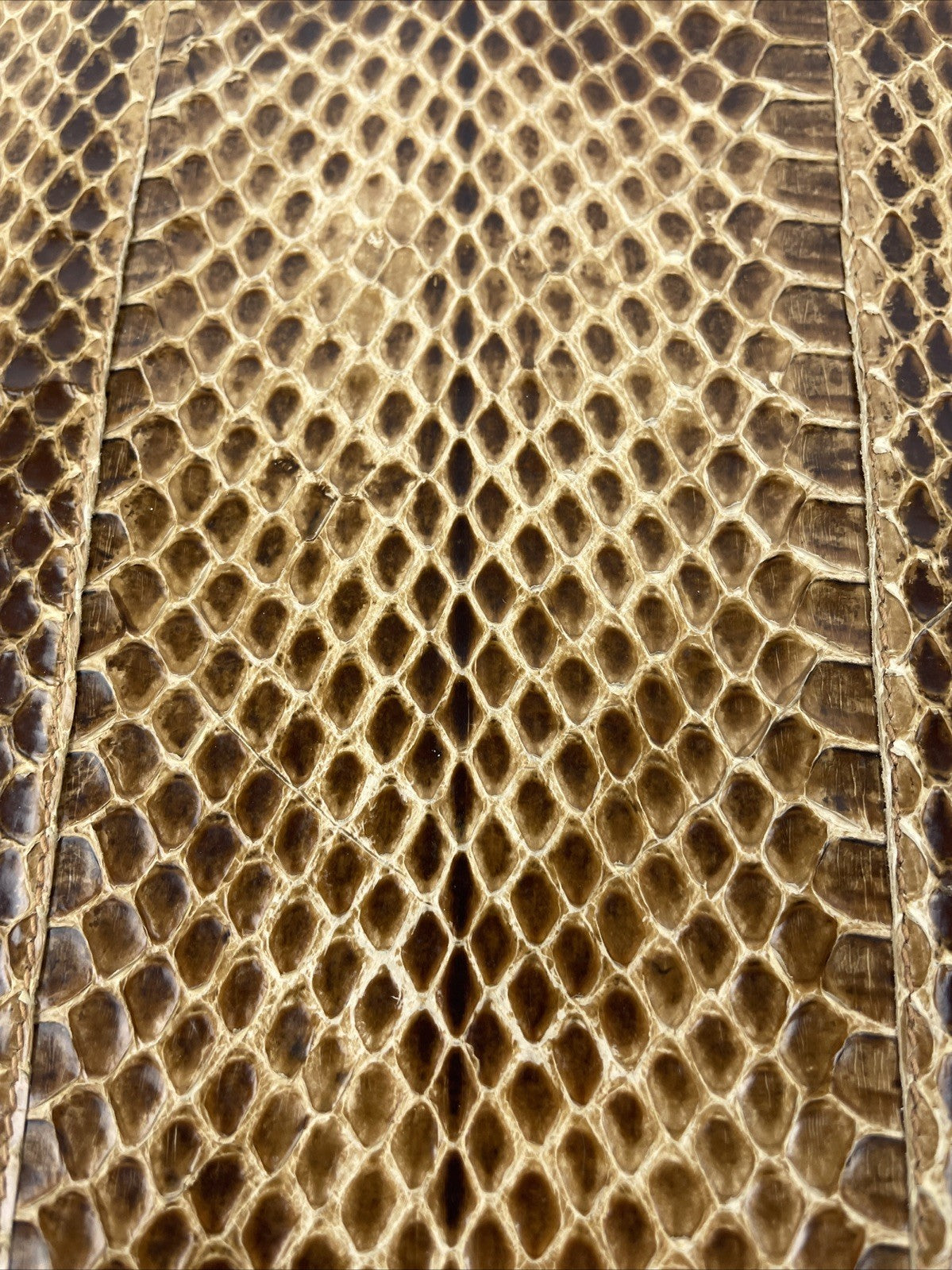 Vintage Saks Fifth Avenue Vegan Snakeskin Embossed Shoulder Bag Beige CANADA