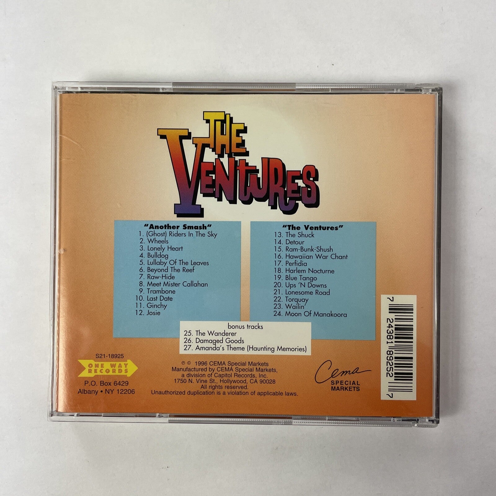 THE VENTURES Another Smash The Ventures [2 On 1] CD 1996  #28