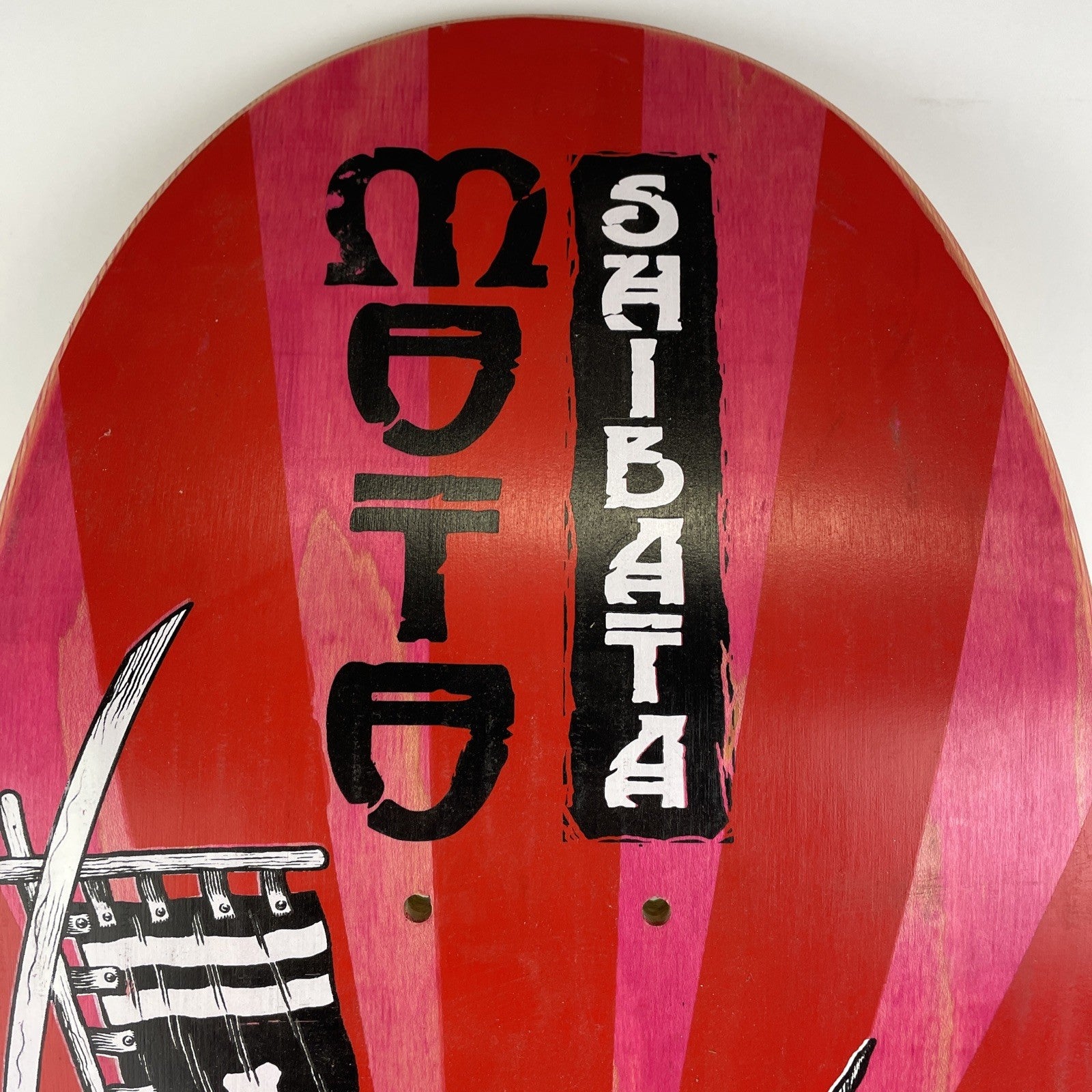 Green Issue Skateboards MOTO SHIBATA Professional Signature Skateboard Deck RARE
