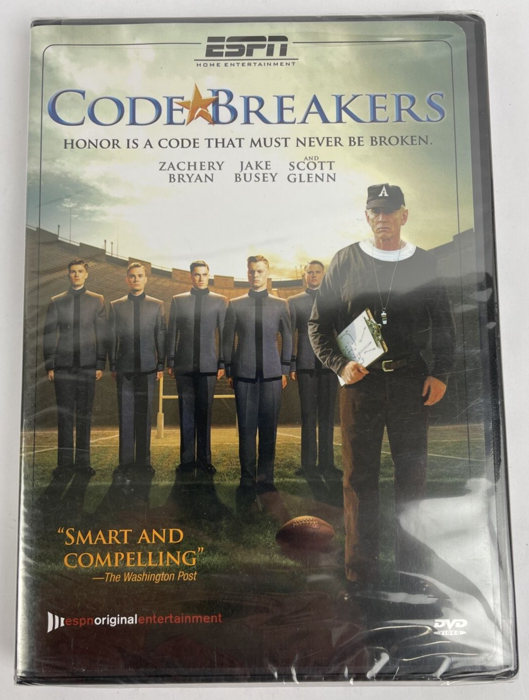 CODE BREAKERS DVD Zachery Bryan, Jake Busey, Scott Glenn, ESPN, Army, West Point