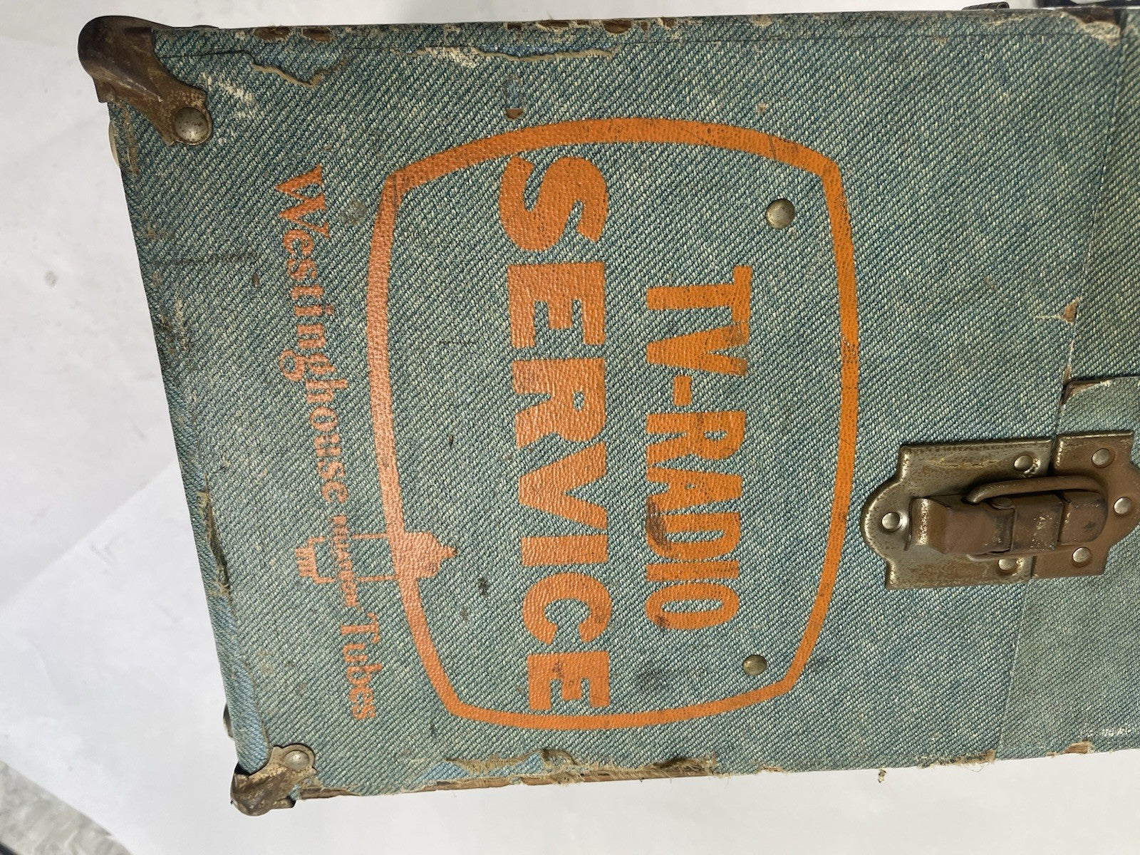 Vintage Westinghouse Tube TV Radio Service Repairman Toolbox Carrying Case
