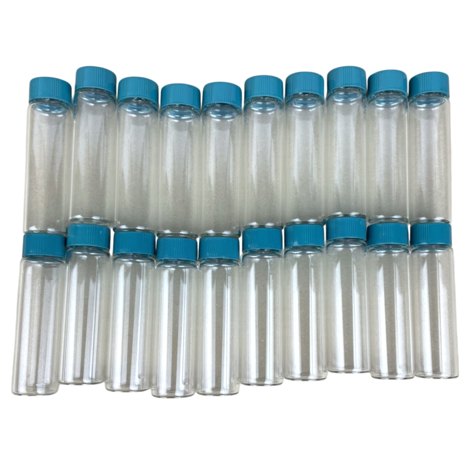 20 x  10ml Glass Vials with Screw Caps Clear Sample Vials Liquid Sampling Vial
