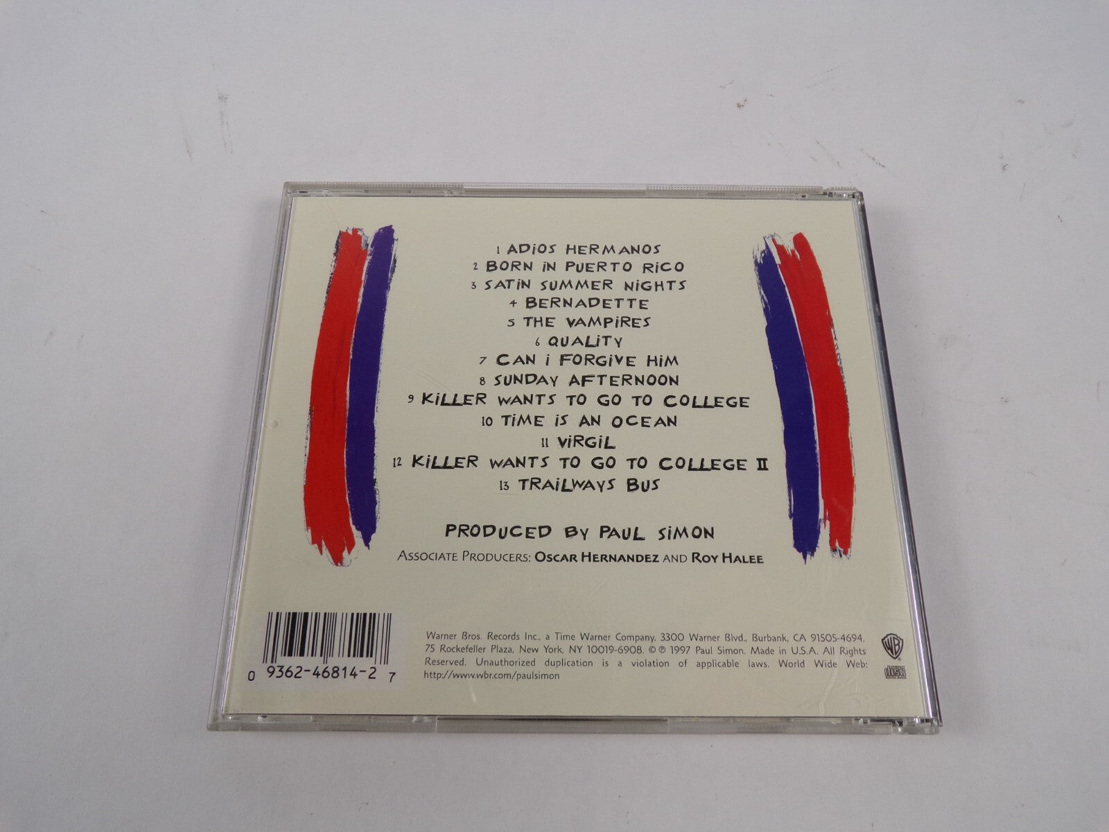 Paul Simon Songs From The Capeman Born In Puerto Rico Quality Virgil CD#47