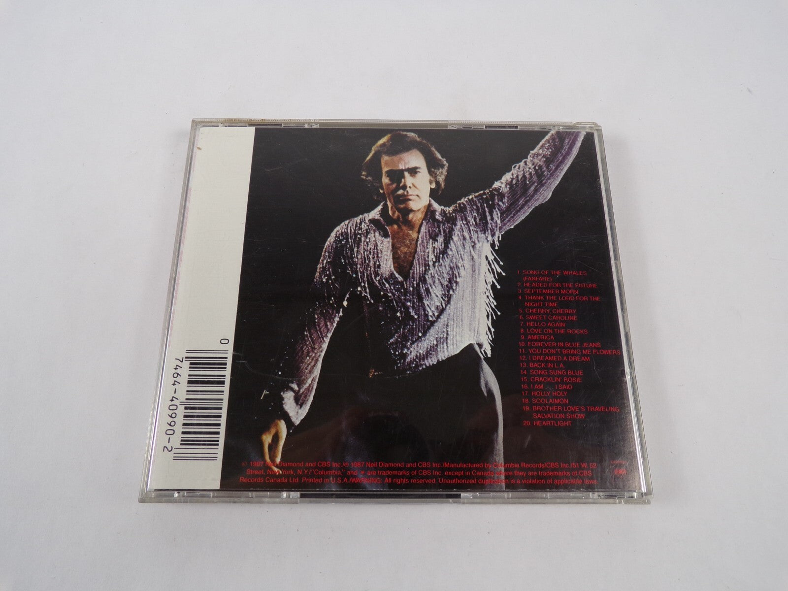 Neil Diamond Hot August Night Recorded Live In Concert Song Of The Whales CD#27