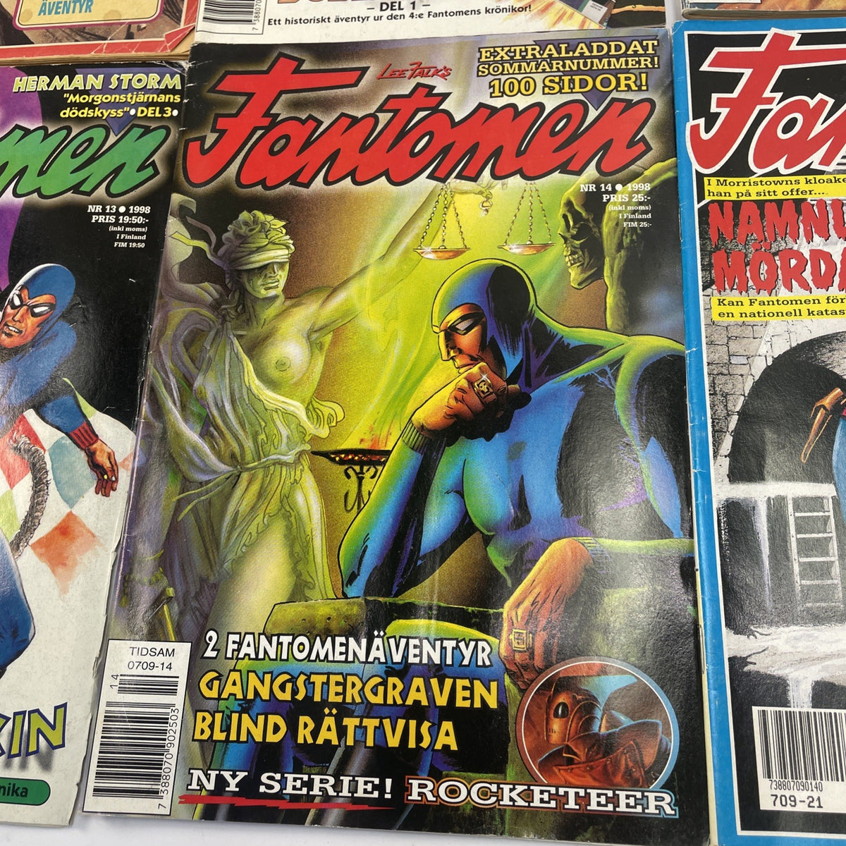 FANTOMEN Swedish Phantom Comic Lot  18 issues assorted years and condition