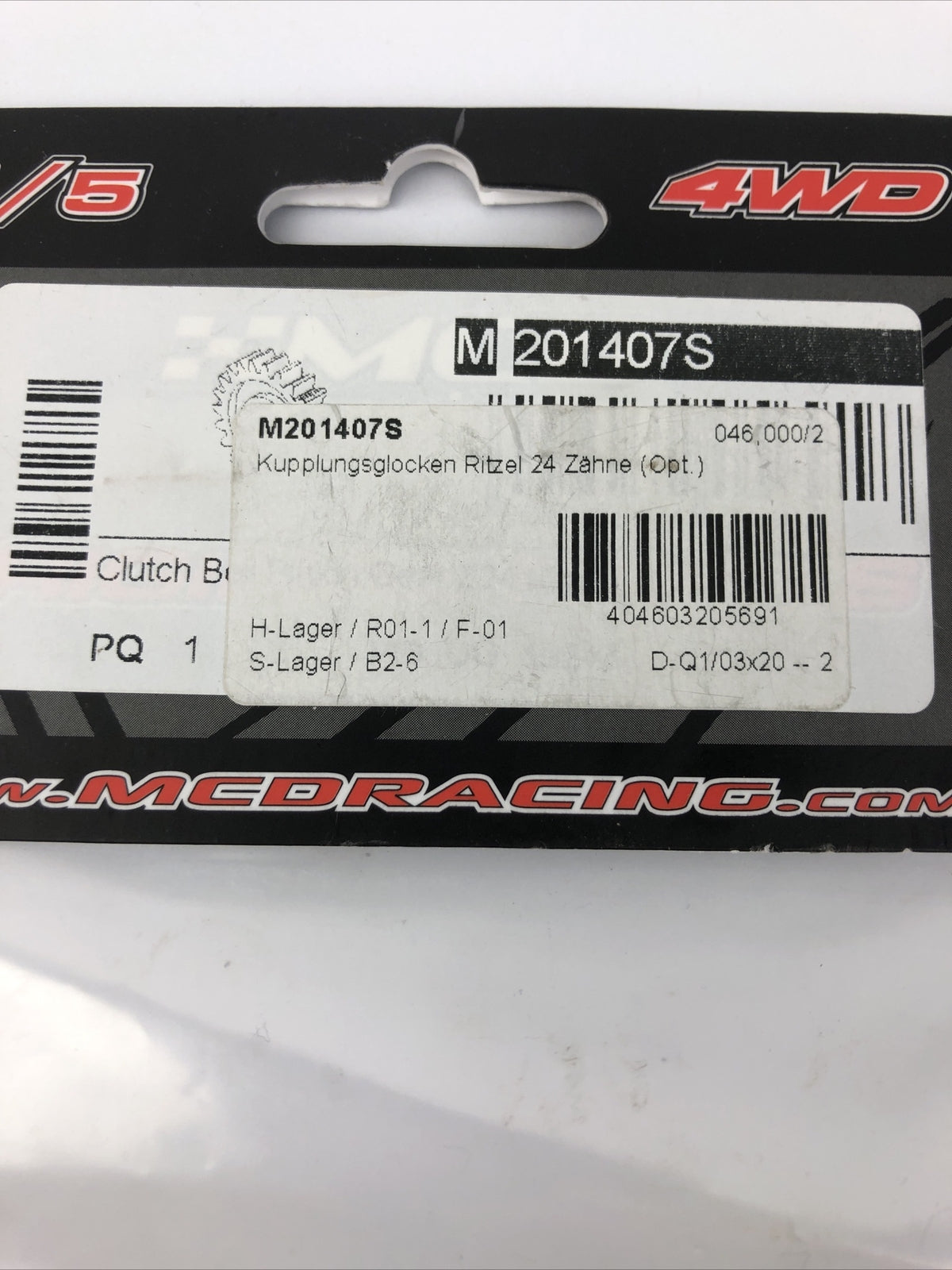 1/5 MCD RC Racing Clutch Bell Pinion Gear # M 201407S - Free Shipping