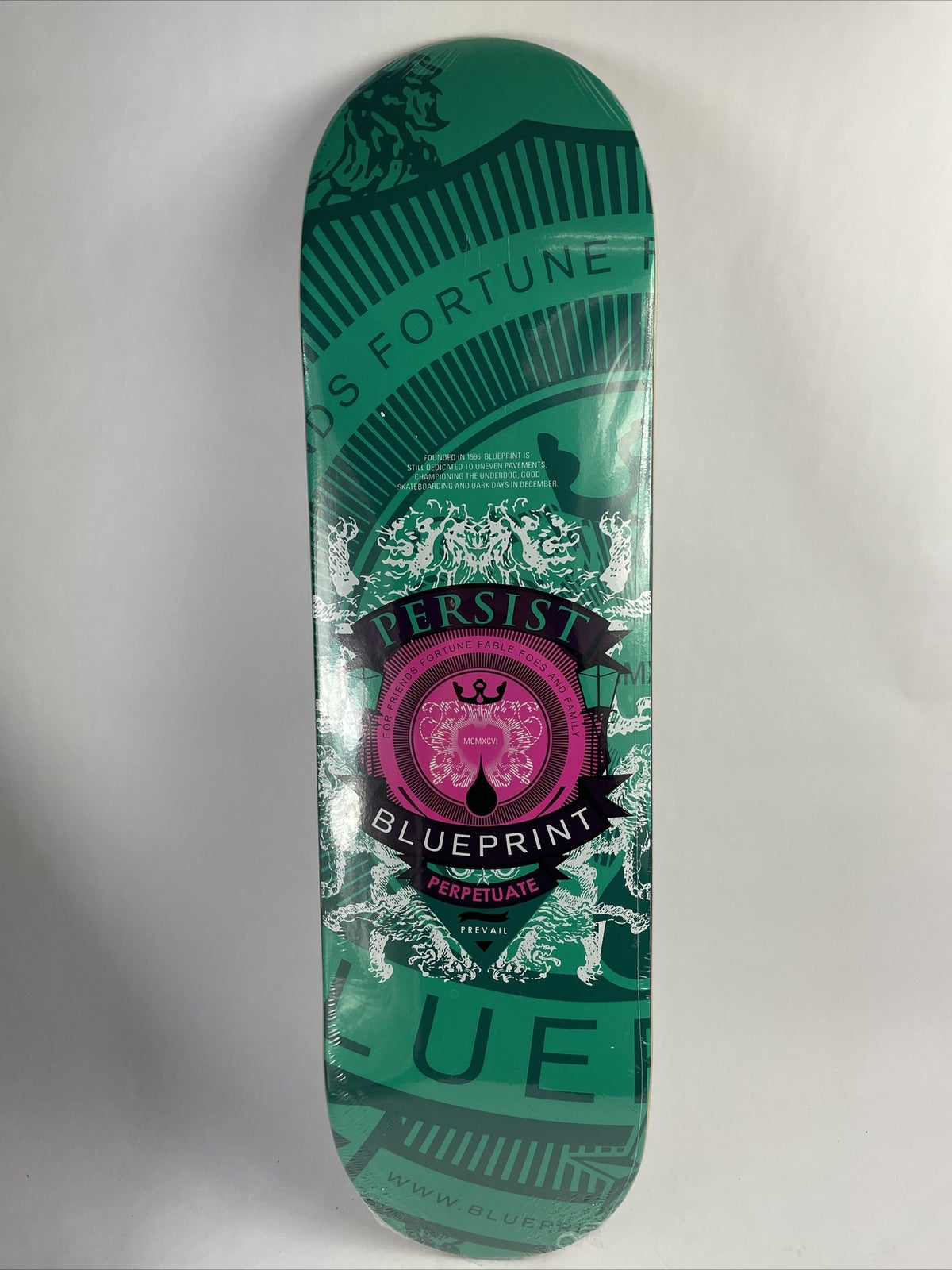BLUEPRINT skateboards deck 8.5" RARE quality Courage Color Green