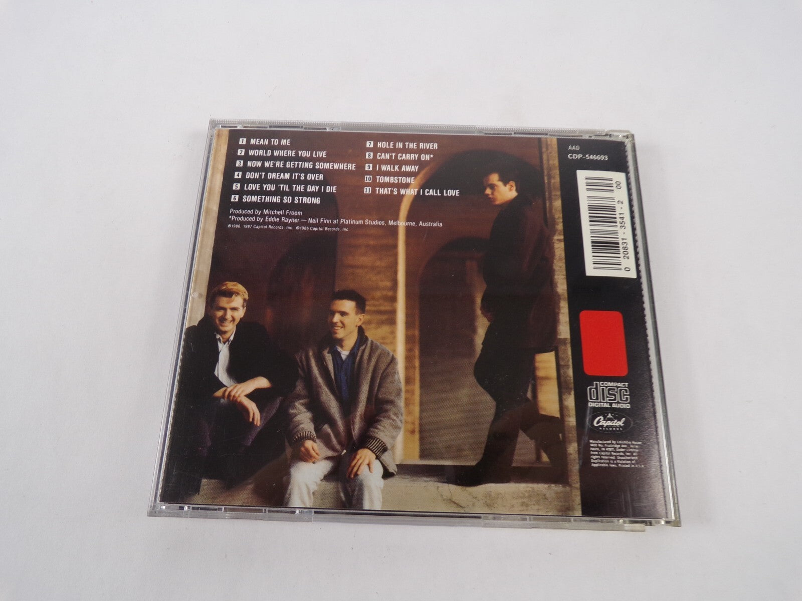 Crowed House Capitol CDP Mean To Me World Where You Live Now We're Getting CD#27