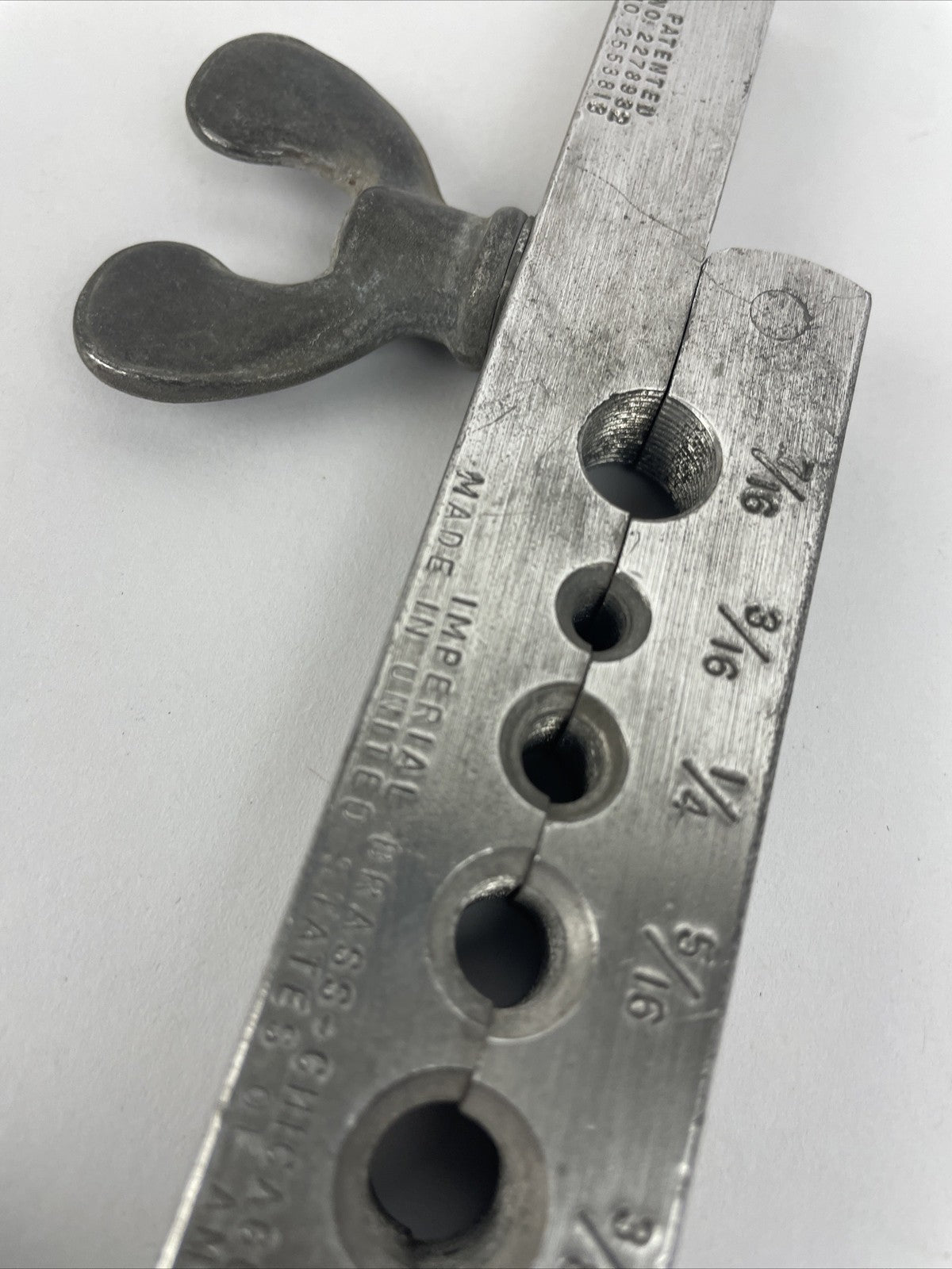 VINTAGE FLARING TOOL 1/2" - 7/16" IMPERIAL BRASS CHICAGO U.S.A. Made 193-F 4-3