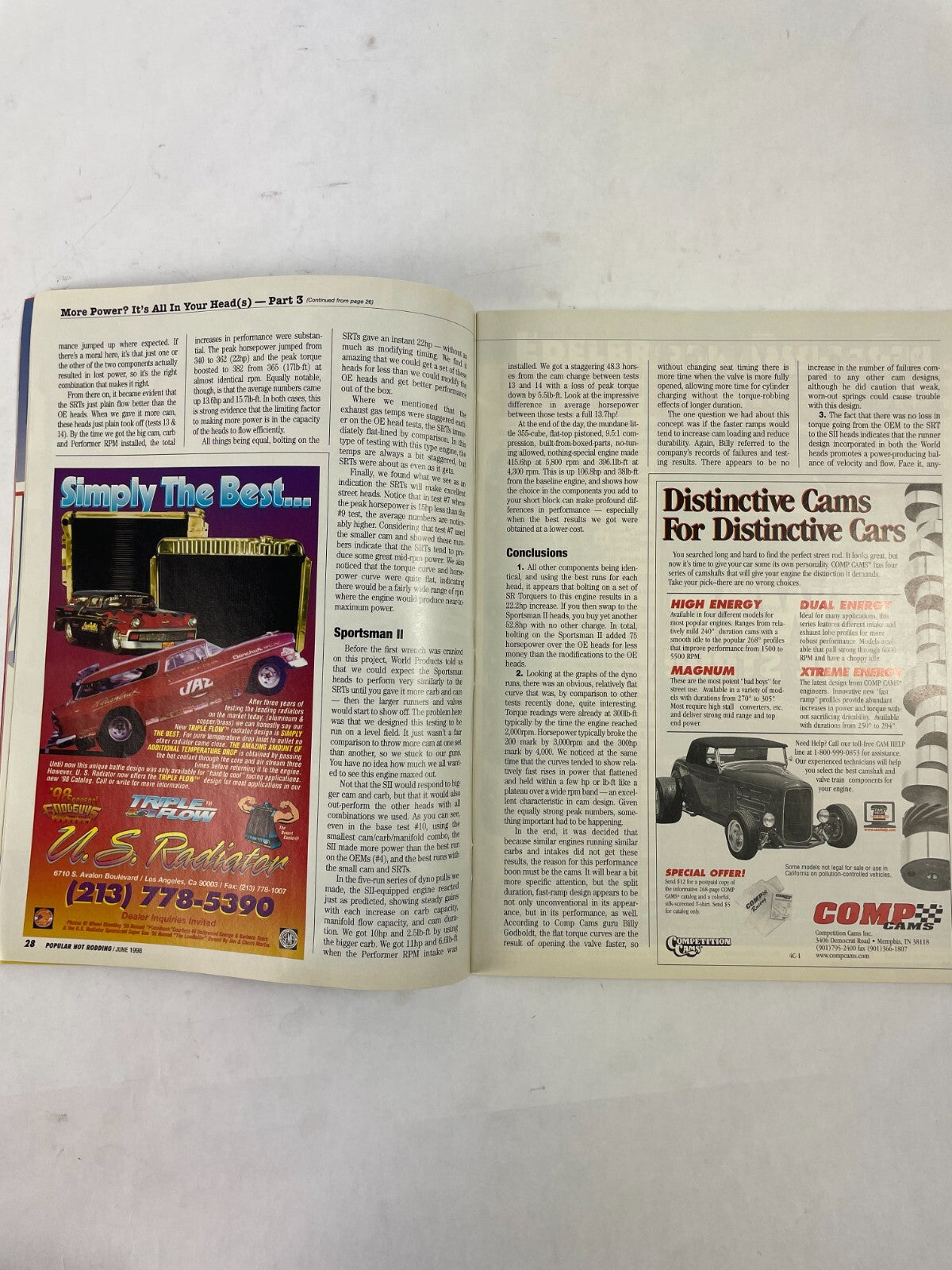 June 1998 Hot Rodding Magazinee Best E.t. Gains Per Dollar High - Tech Boulevard