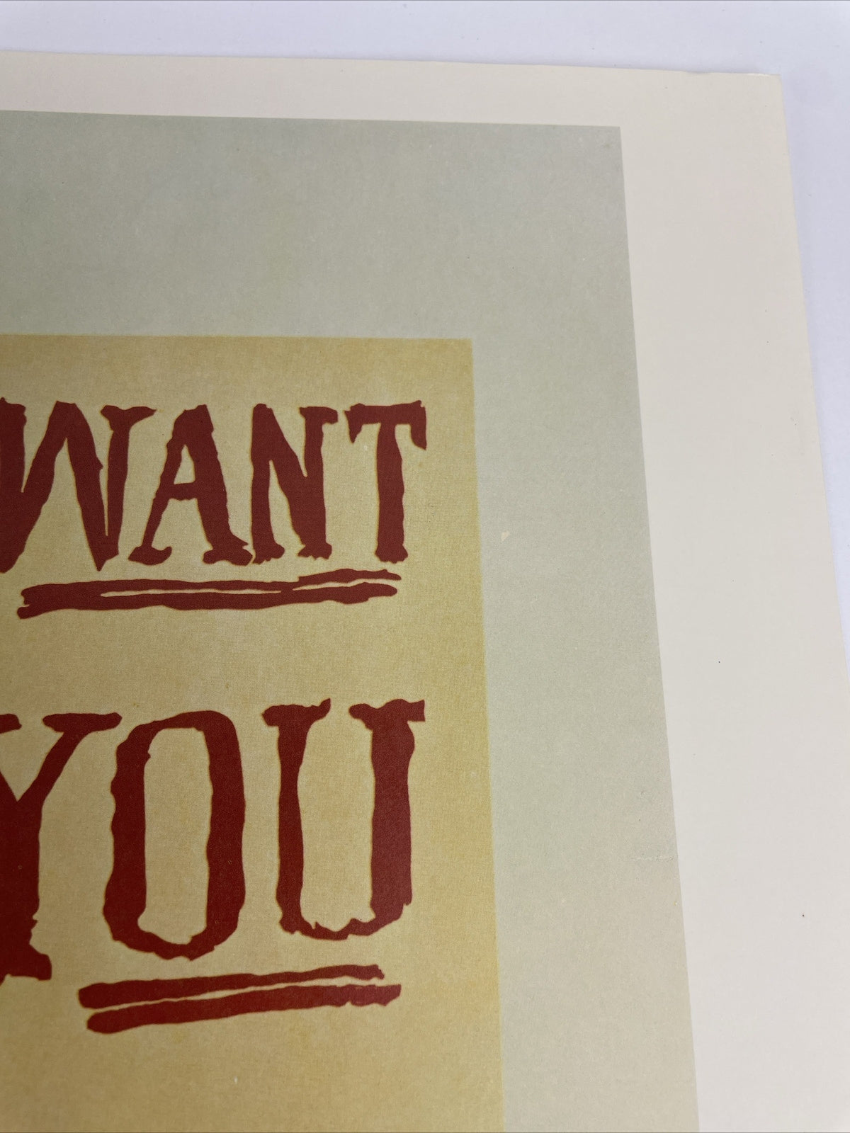 New Vintage 1973 I Want You For The Navy Poster WWI World War 1  20" x 16"