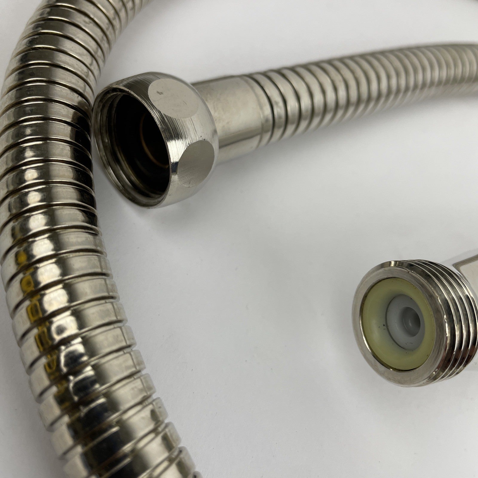 Designer Cooper chrome hand shower with porcelain handle and stainless steel hose