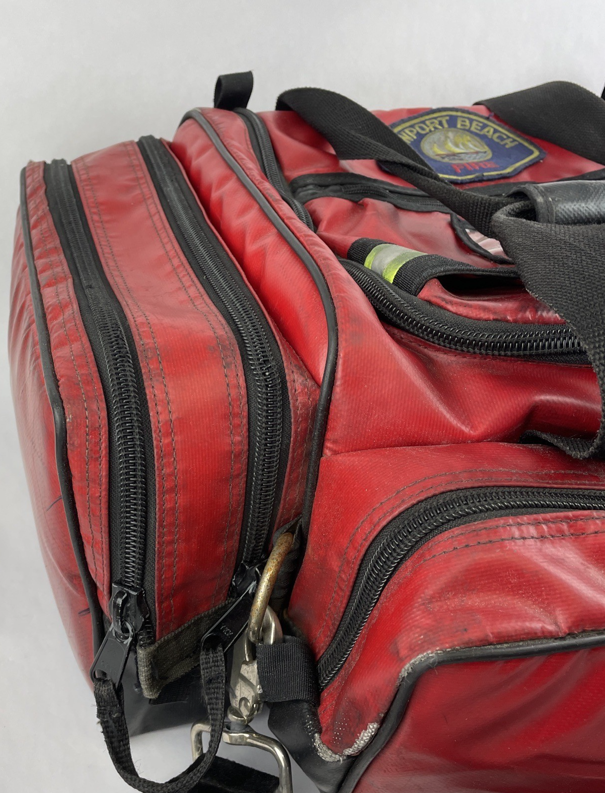 FIREFIGHTER Paramedic Equipment Padded Duffel Bag NEWPORT BEACH FIRE DEPT.  RARE
