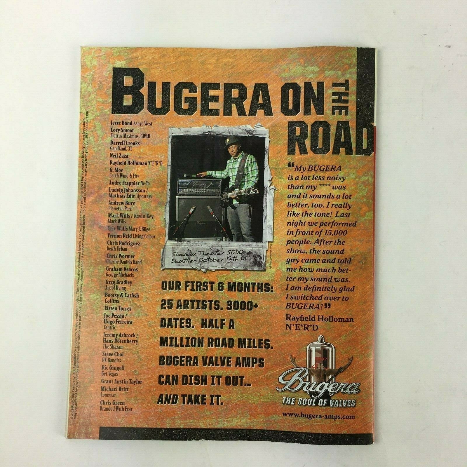 August 2007 Guitar Player Magazine New Sounds For 2009 Big Hair! Randy Rhoads