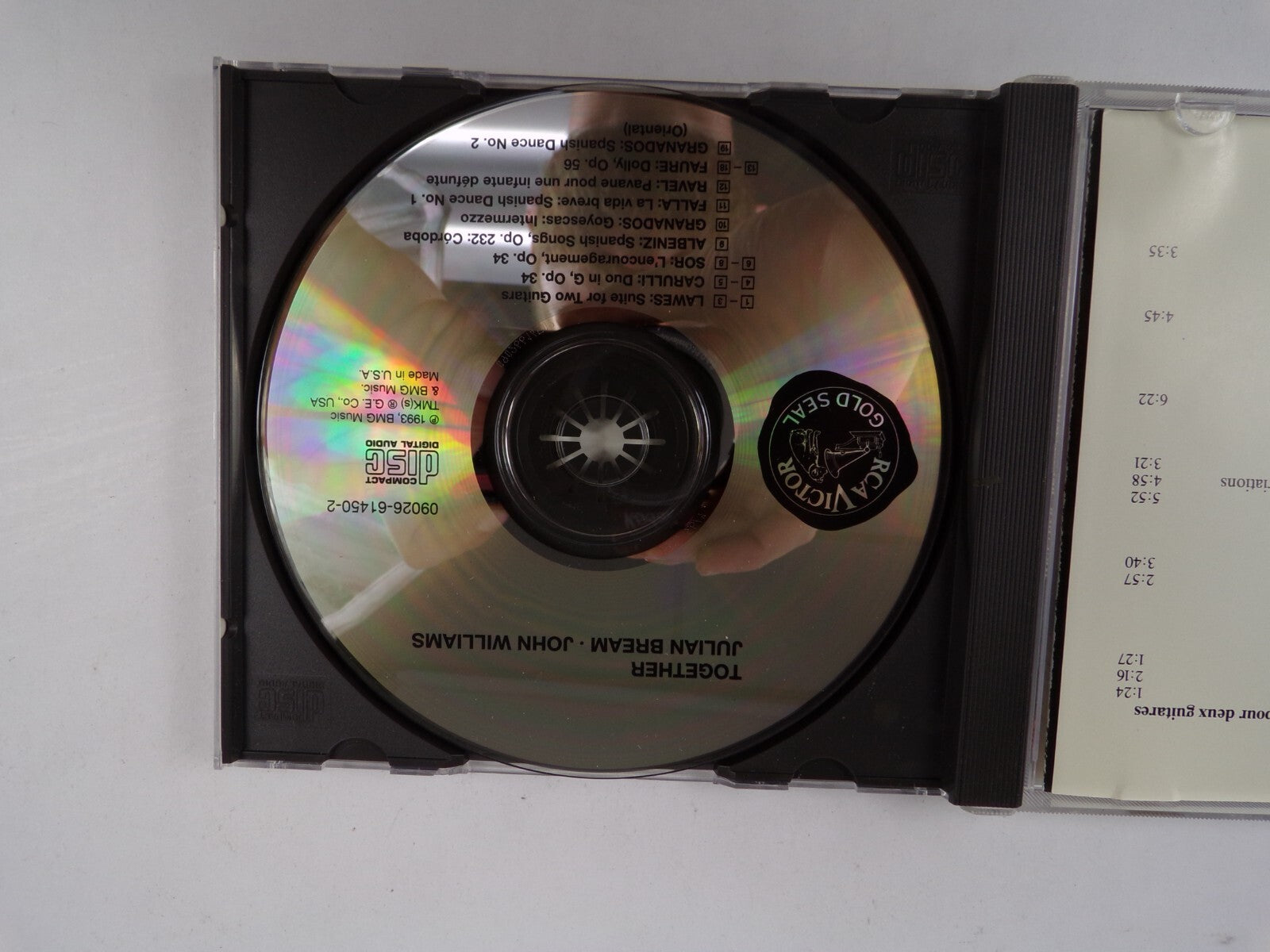 Together Julian Bream John Williams Fernando Sor Gabriel Faure Granados  CD#42