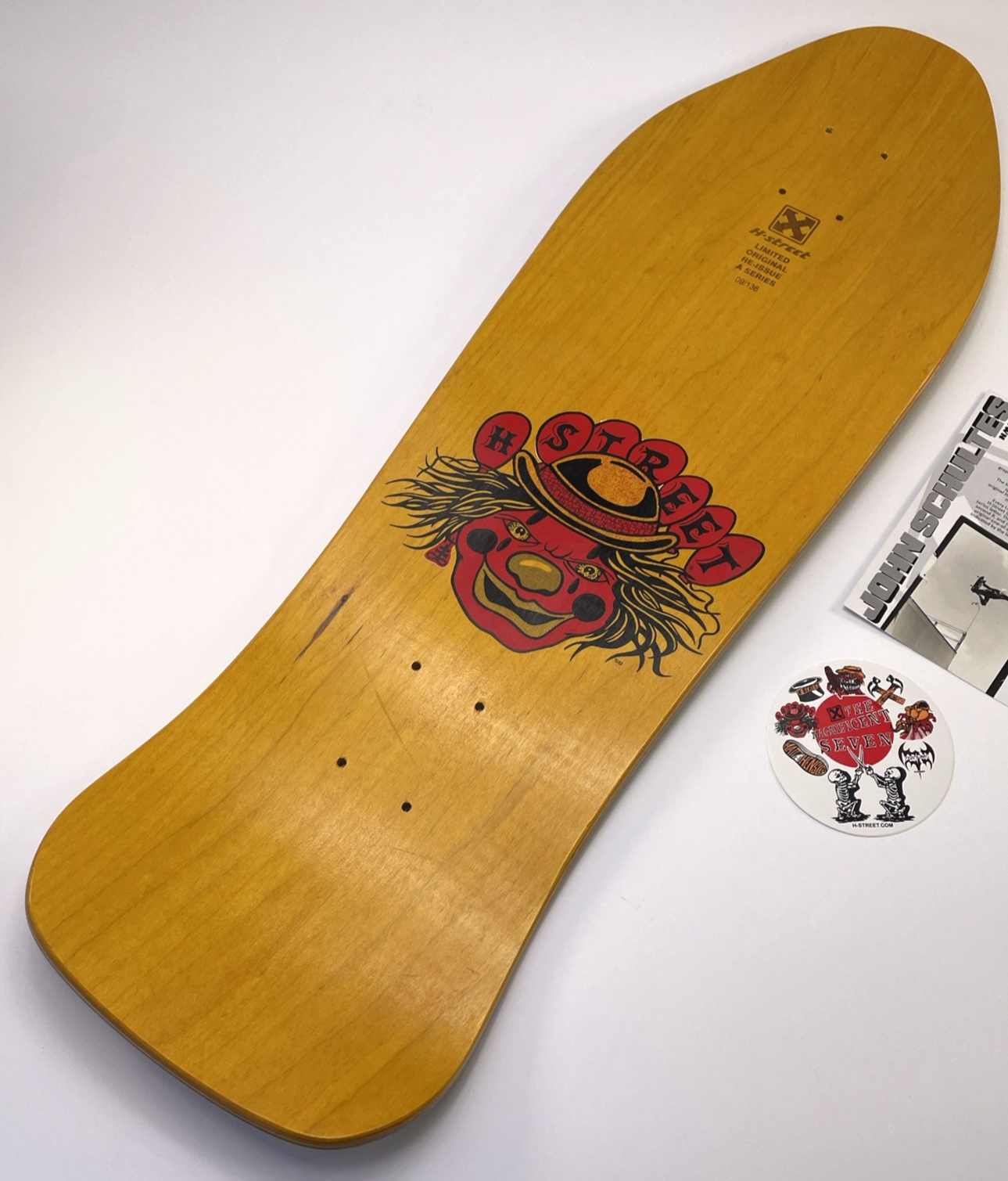 John Schultes A Series Clown H-Street Skateboard Deck Limited Edition #09 of 136