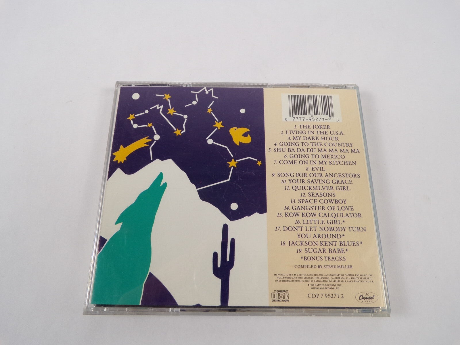 Steve Miller Band The Best Of The Joker Living In The U.S.A My Dark Hour CD#59
