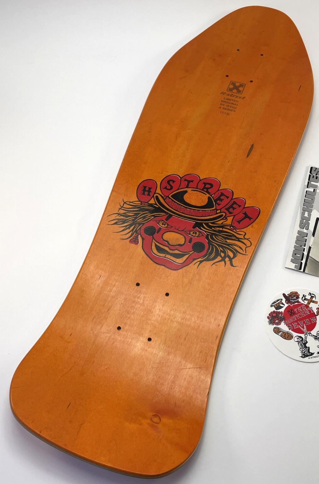 John Schultes A Series Clown H-Street Skateboard Deck Limited Edition #17 of 136
