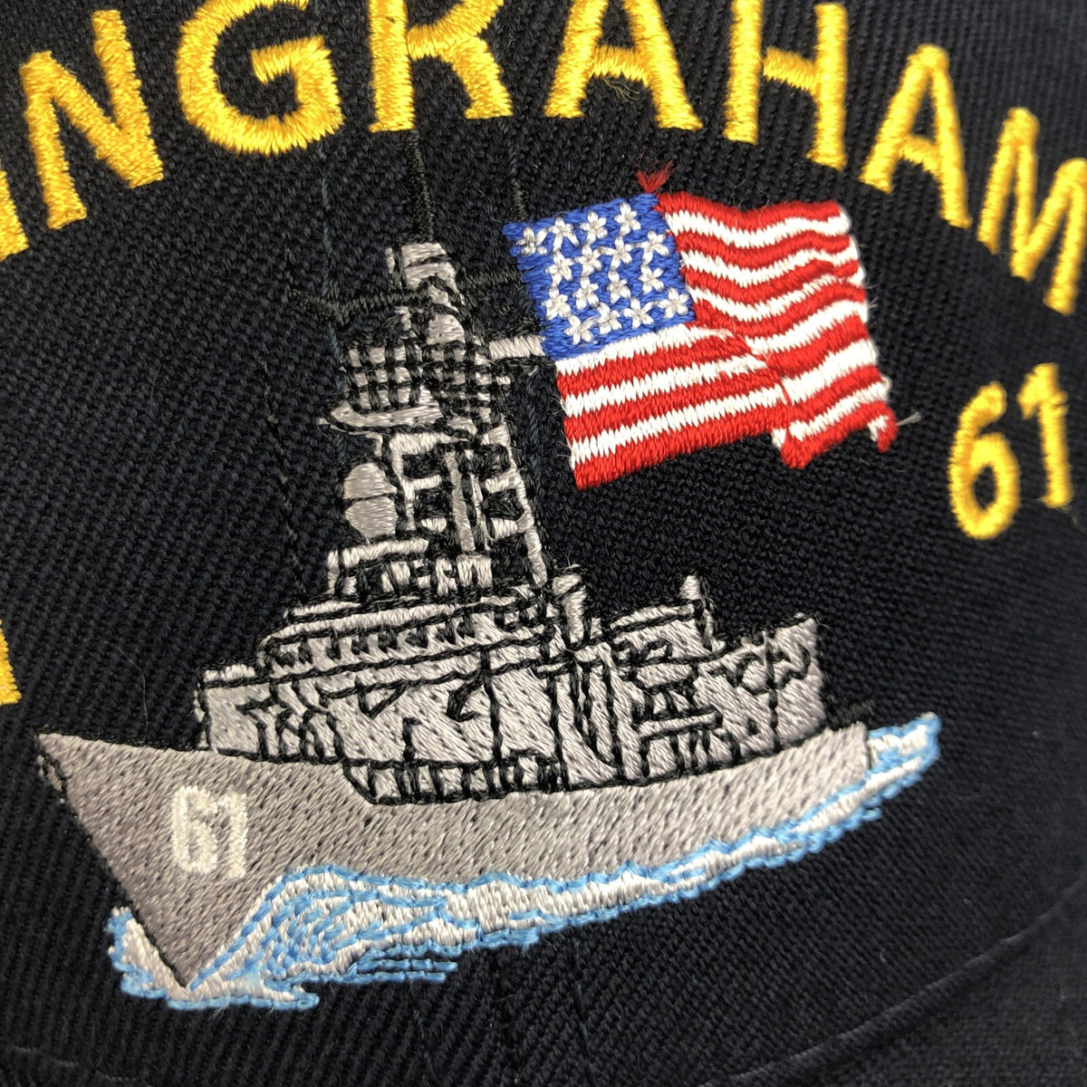 USS INGRAHAM FFG 61  The Corps USA Made Navy Baseball Cap Hat Adjustable - LOOK