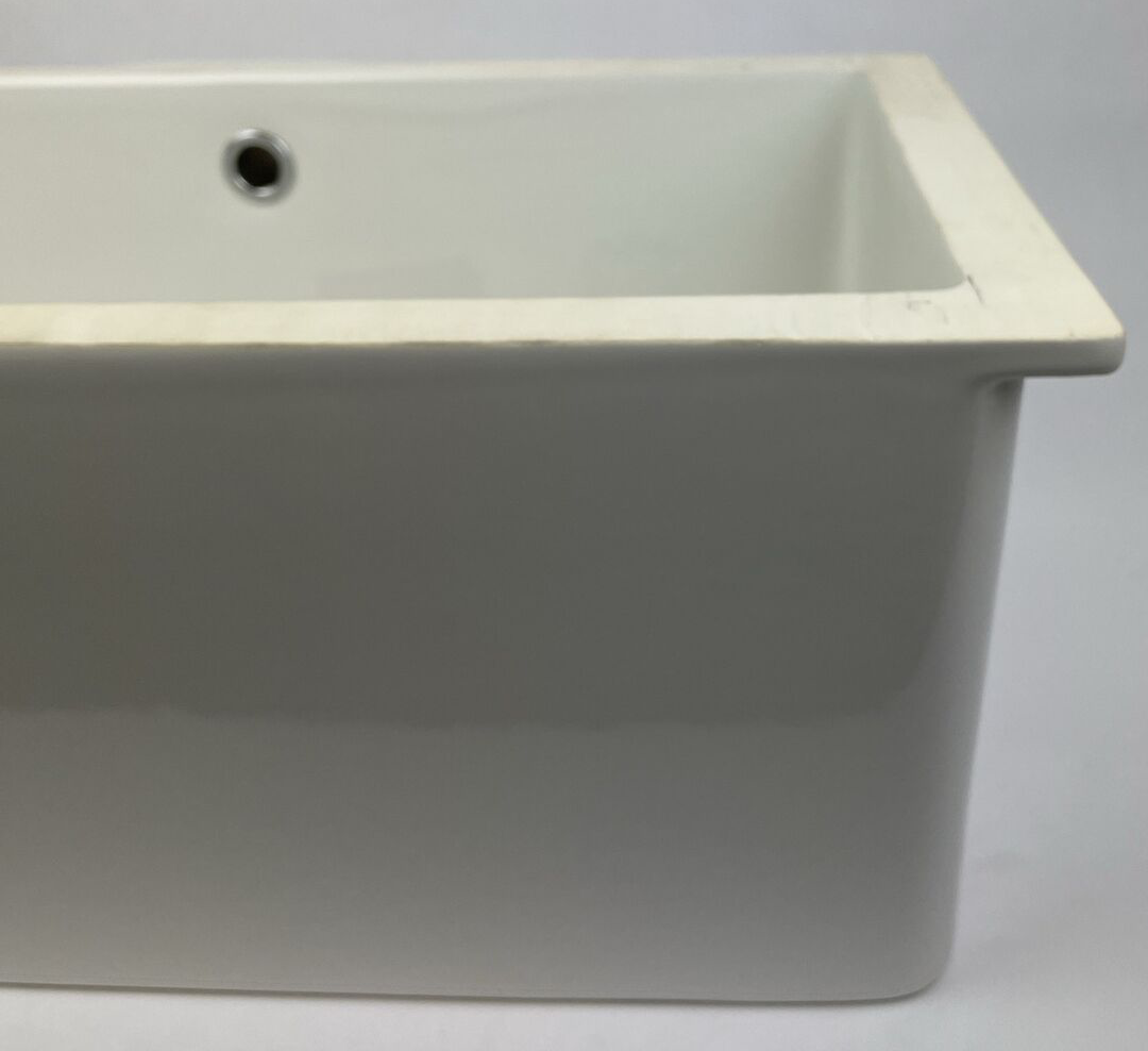 Nameeks Scarabeo 8091 No Hole 22-5/16" Ceramic Undermount Bathroom Sink White