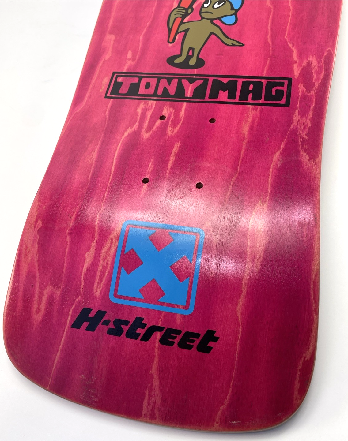 Tony Magnusson H Street Kid And Cross Reissue 1980s Wood Hell Concave Pink Stain