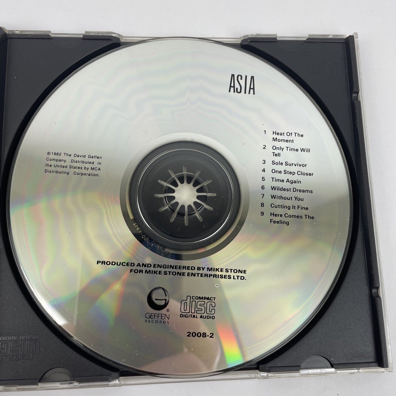 Asia " Self Titled " Digital Audio CD Geffen Records 1982 9 Tracks Mint Disc #1