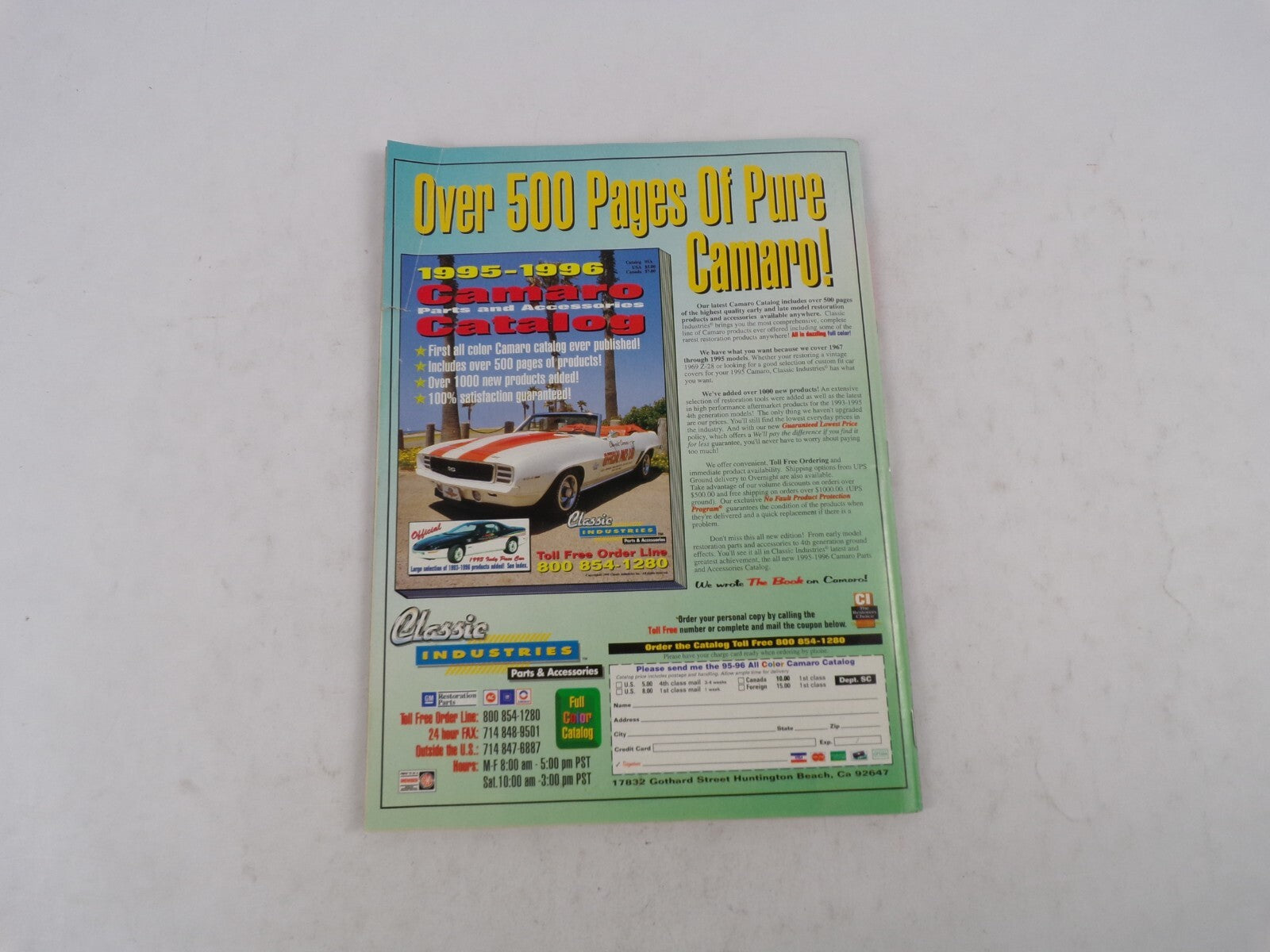 Super Chevy magazine June 1996 signed sealed delivered collectible automotive issue