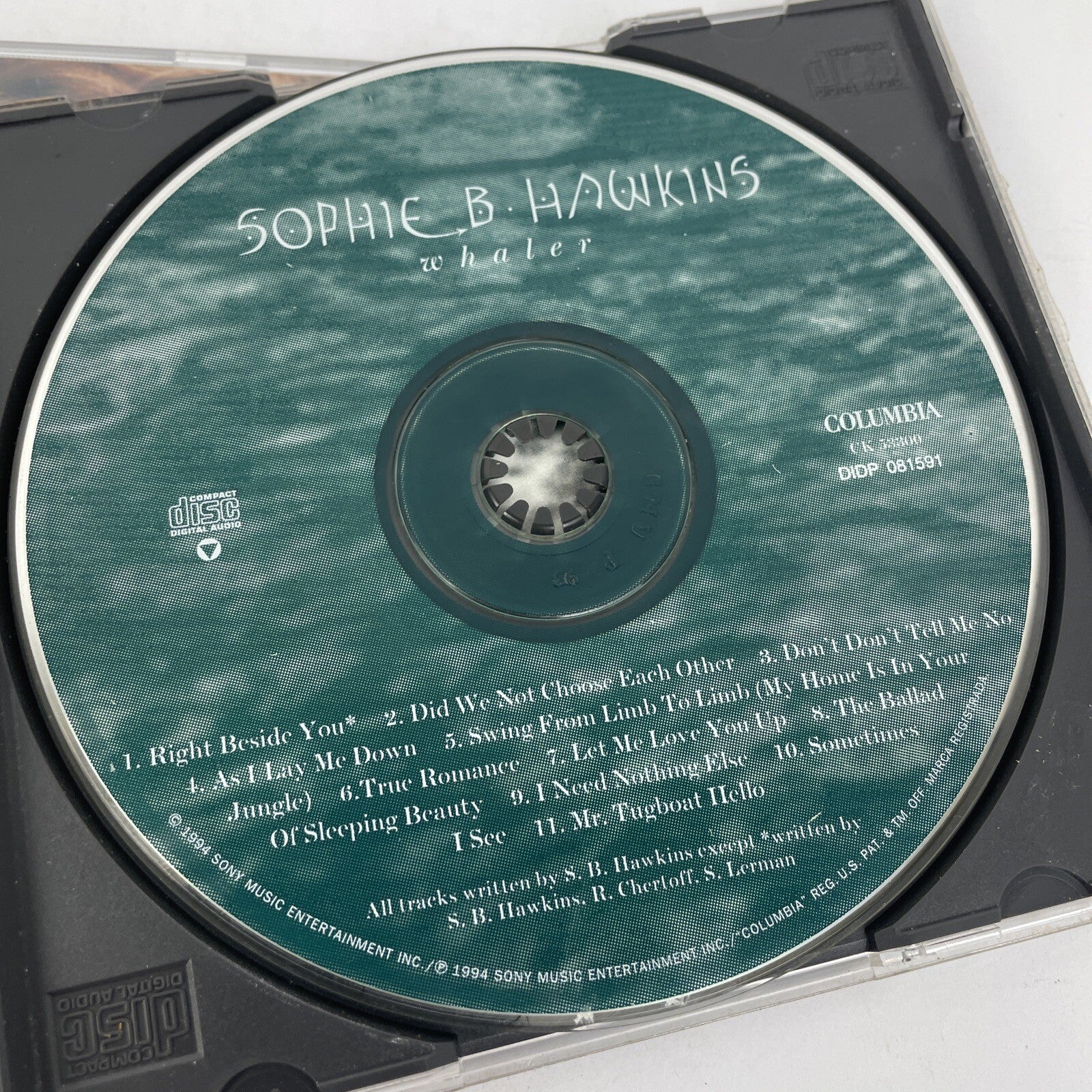 2 x Sophie B. Hawkins - Timbre  1999 Sony - WHALER 1994 Sony - Digital Audio CD