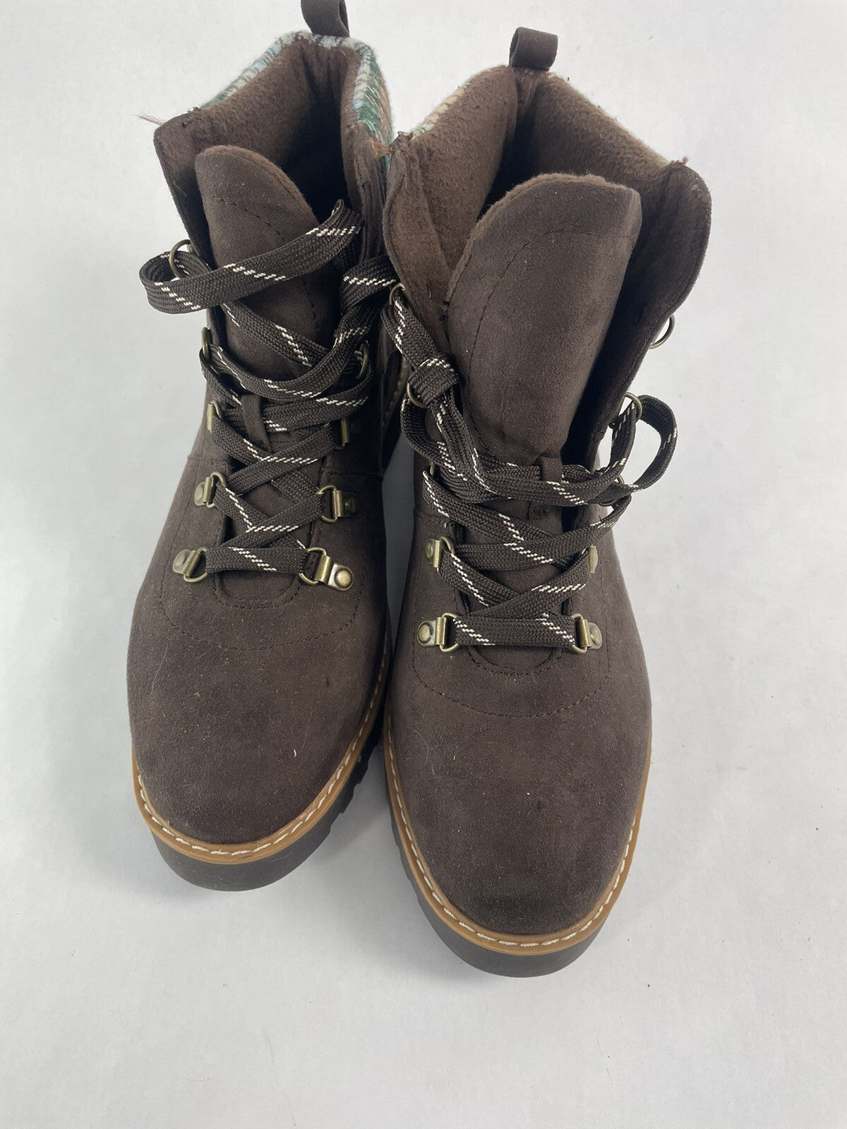 Sonoma Ankle Boots Lace up Brown 11 Women’s NWOB Winter/Fall Boots #73277