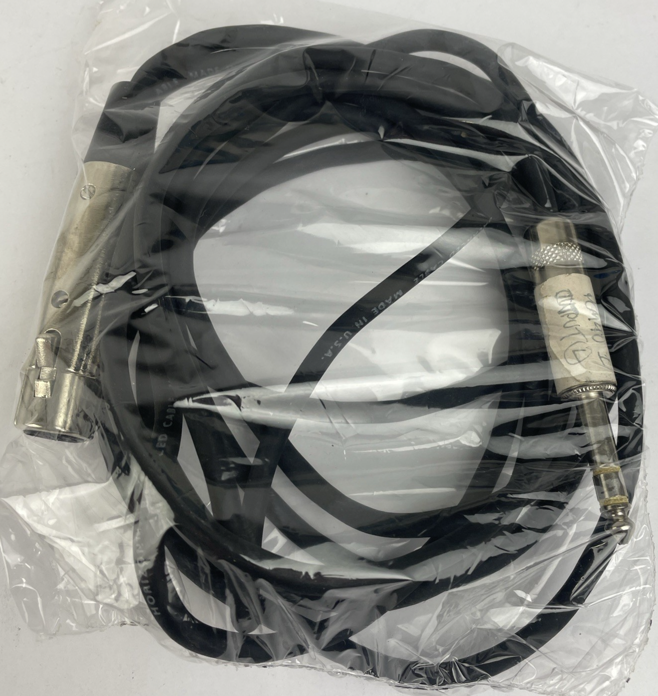 XLR 3 Pin Female Horizon  - 1/4" Mono Jack  Male Mic Audio Cord Horizon Balanced