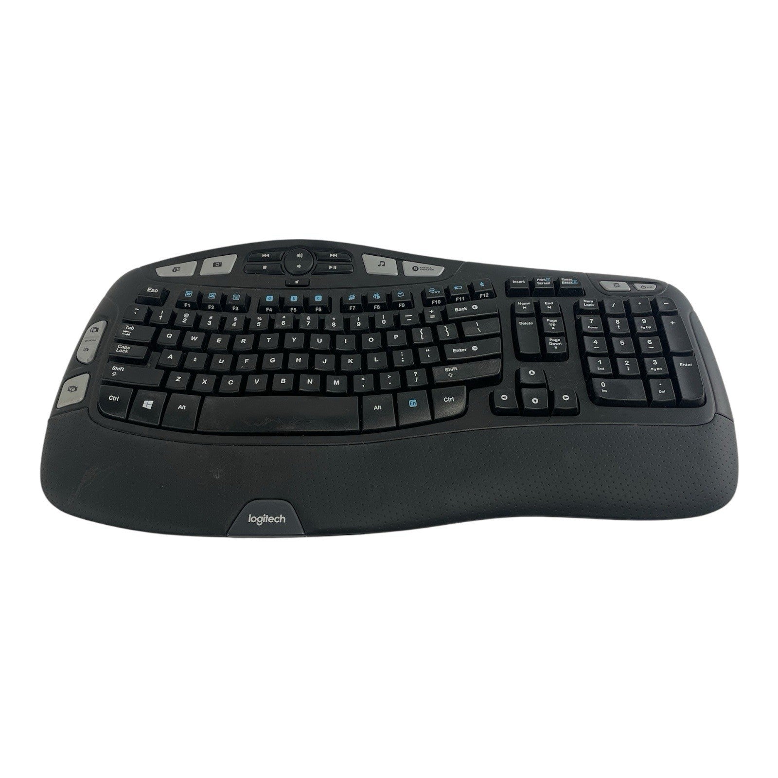 Logitech K350 Comfort Wave Ergonomic Wireless Keyboard - Tested - NO USB Dongle