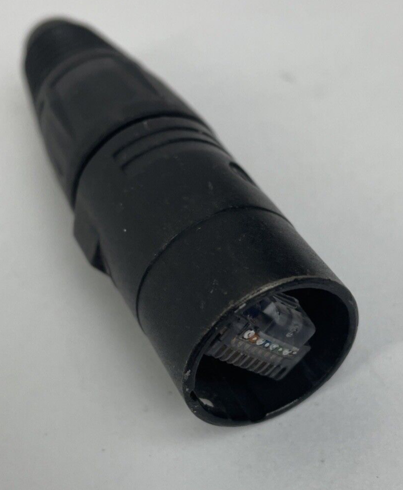 OEM Neutrik Cat 6a Cable Connector for 24 AWG or Lower Black - LOOK
