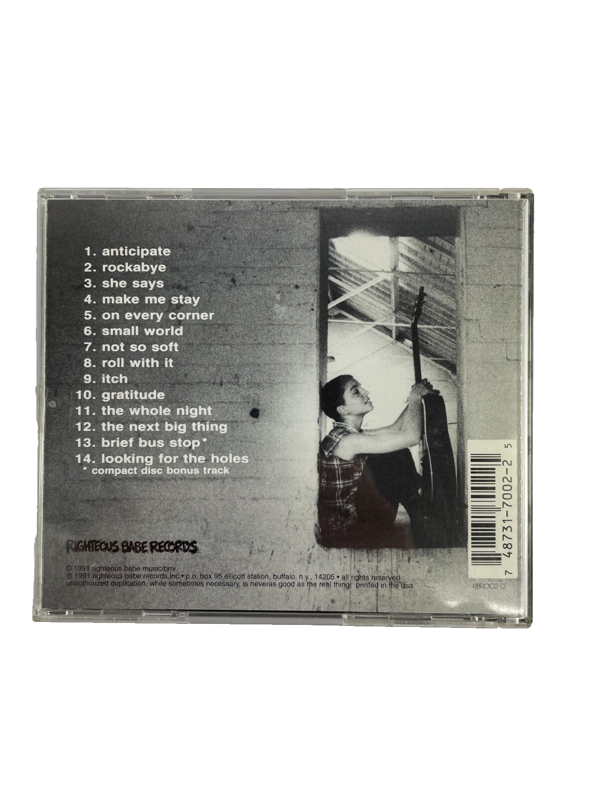 Not So Soft Ani Difranco Anticipate Rockabye She Says Make Me Stay Itch CD#37