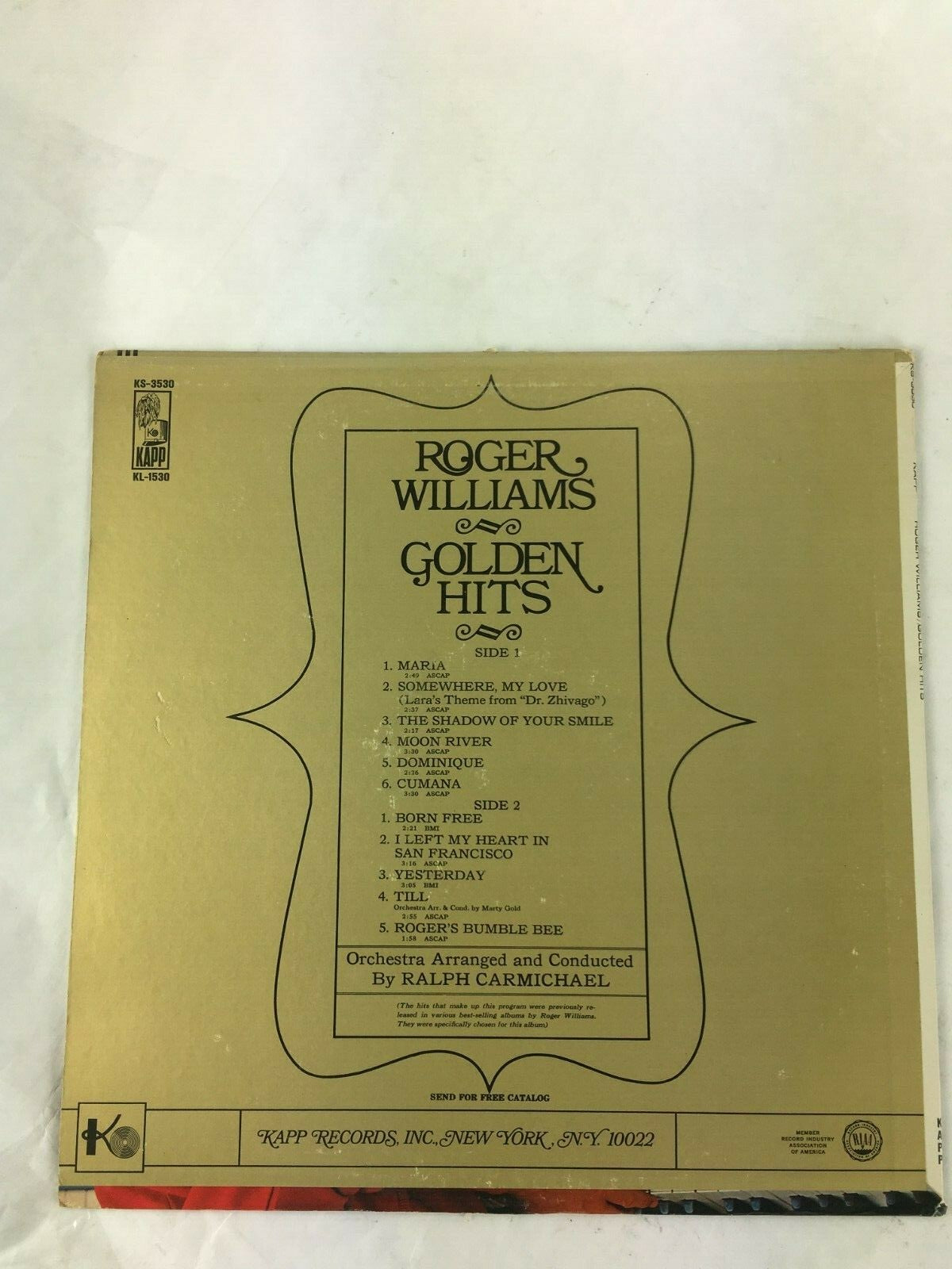 ROGER WILLIAMS GOLDEN HITS