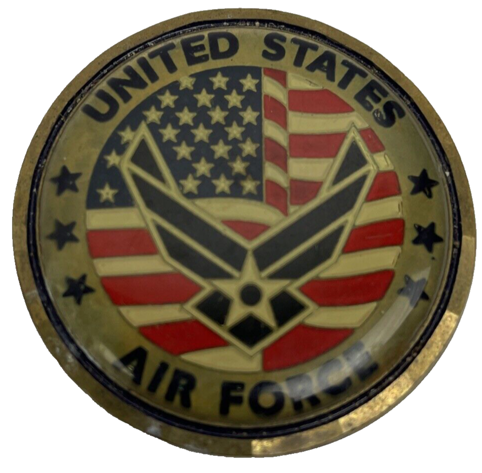 US Air Force Core Values full color enamel challenge coin golf ball marker 1.5 inch military collectible accessory