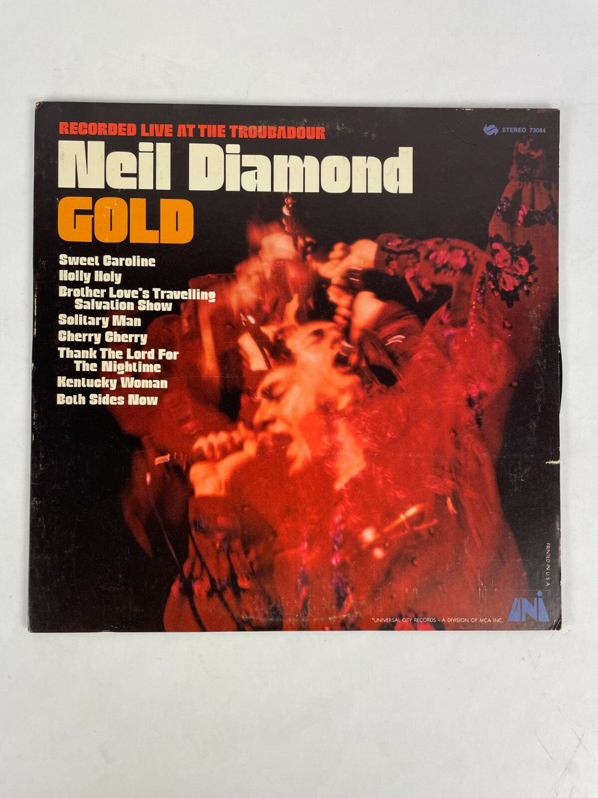 Neil Diamond Gold Vinyl Record