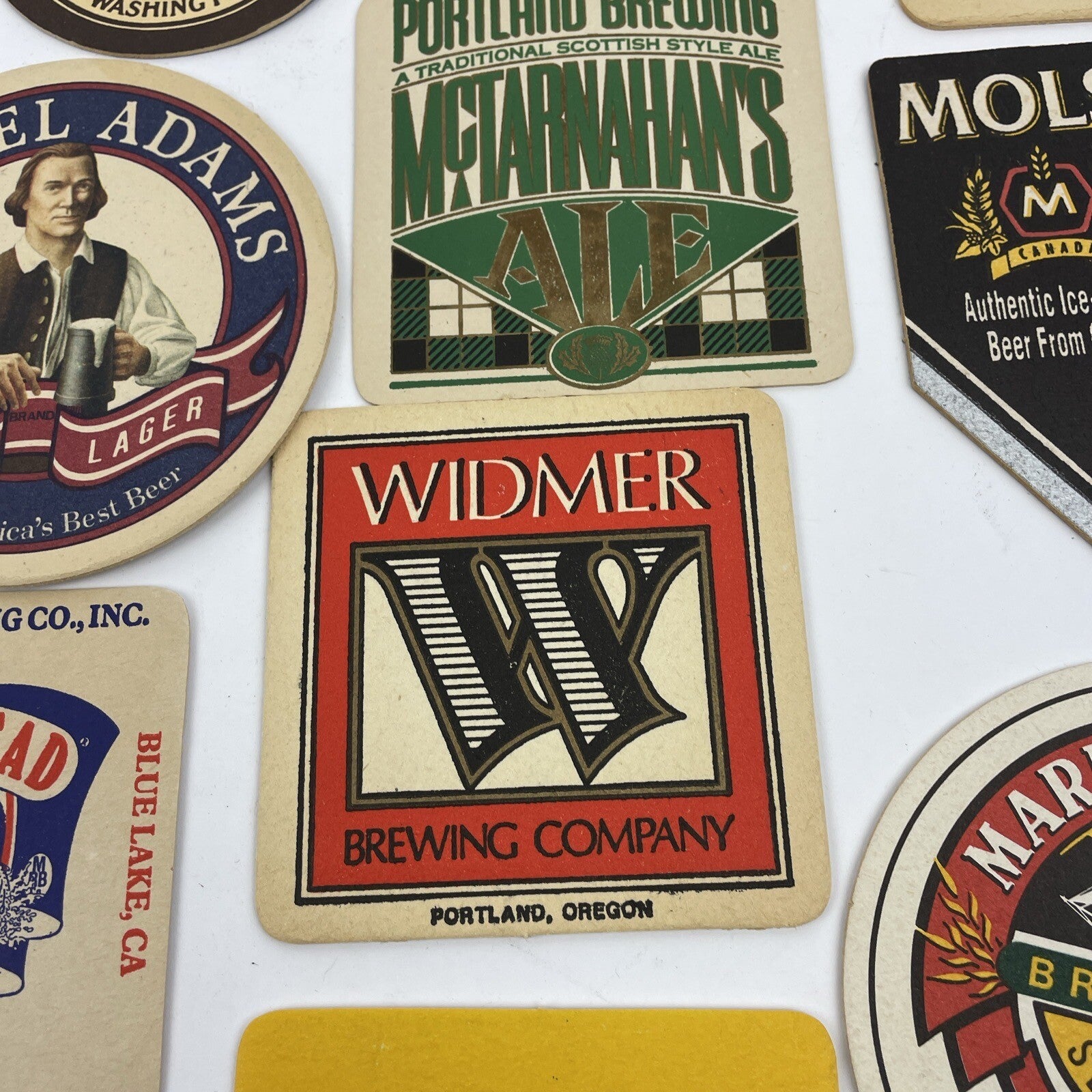 Vintage beer coasters Lot of 20 ALL DIFFERENT  Import & Domestics Home Bar Retro