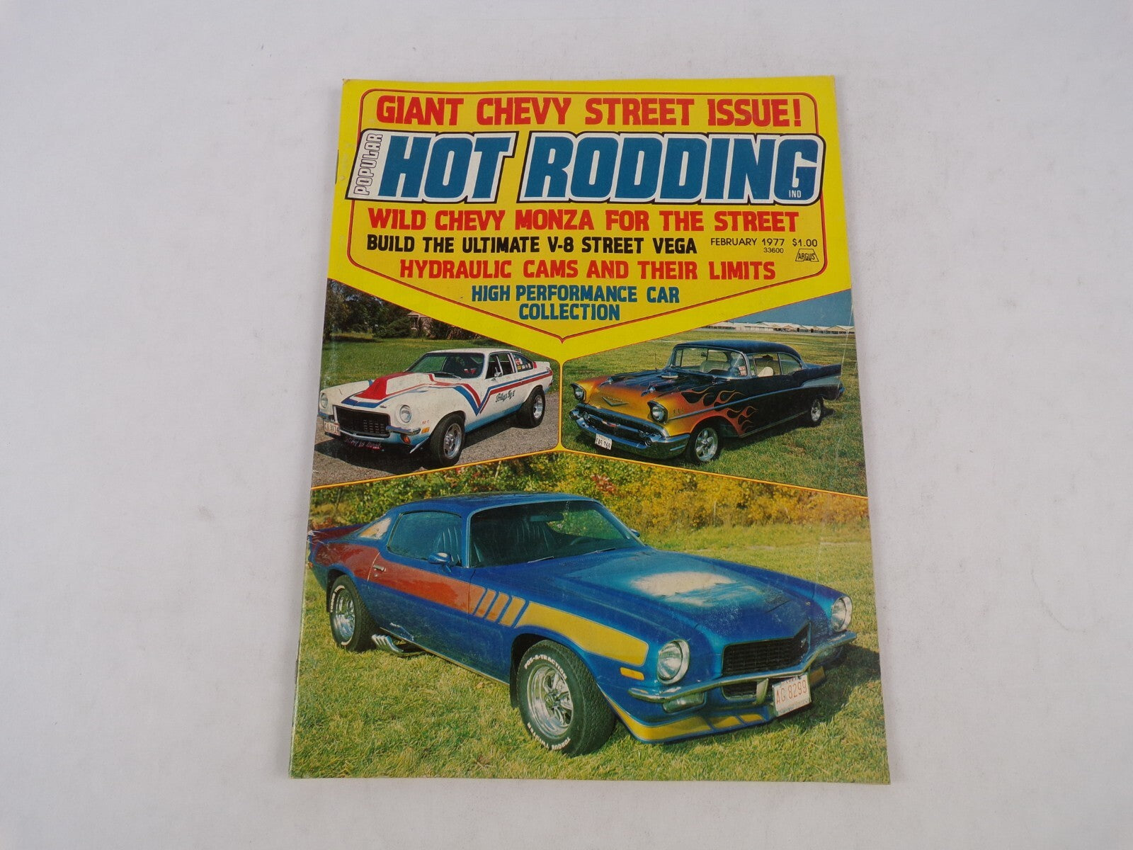 February 1977 Hot Rod Magazine Giant Chevy Street Issue! Wild Chevy Monza For Th