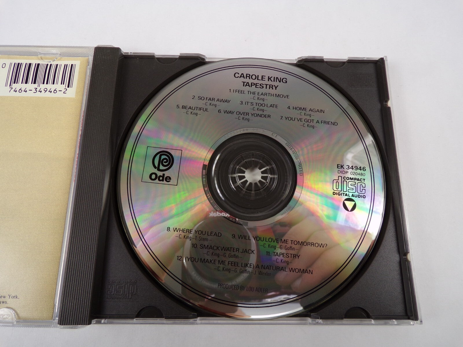 Carole King Tapestry I Feel The Earth Move So Far Away Home Again tapestry CD#58